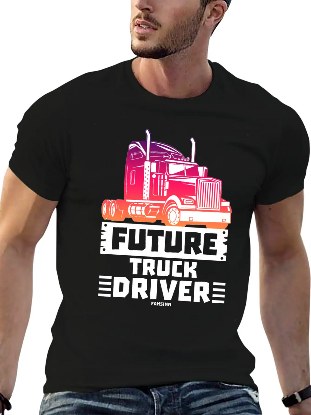 Future Truck Driver Stylish Everyday T-Shirt – Unisex Basic Cotton Tee