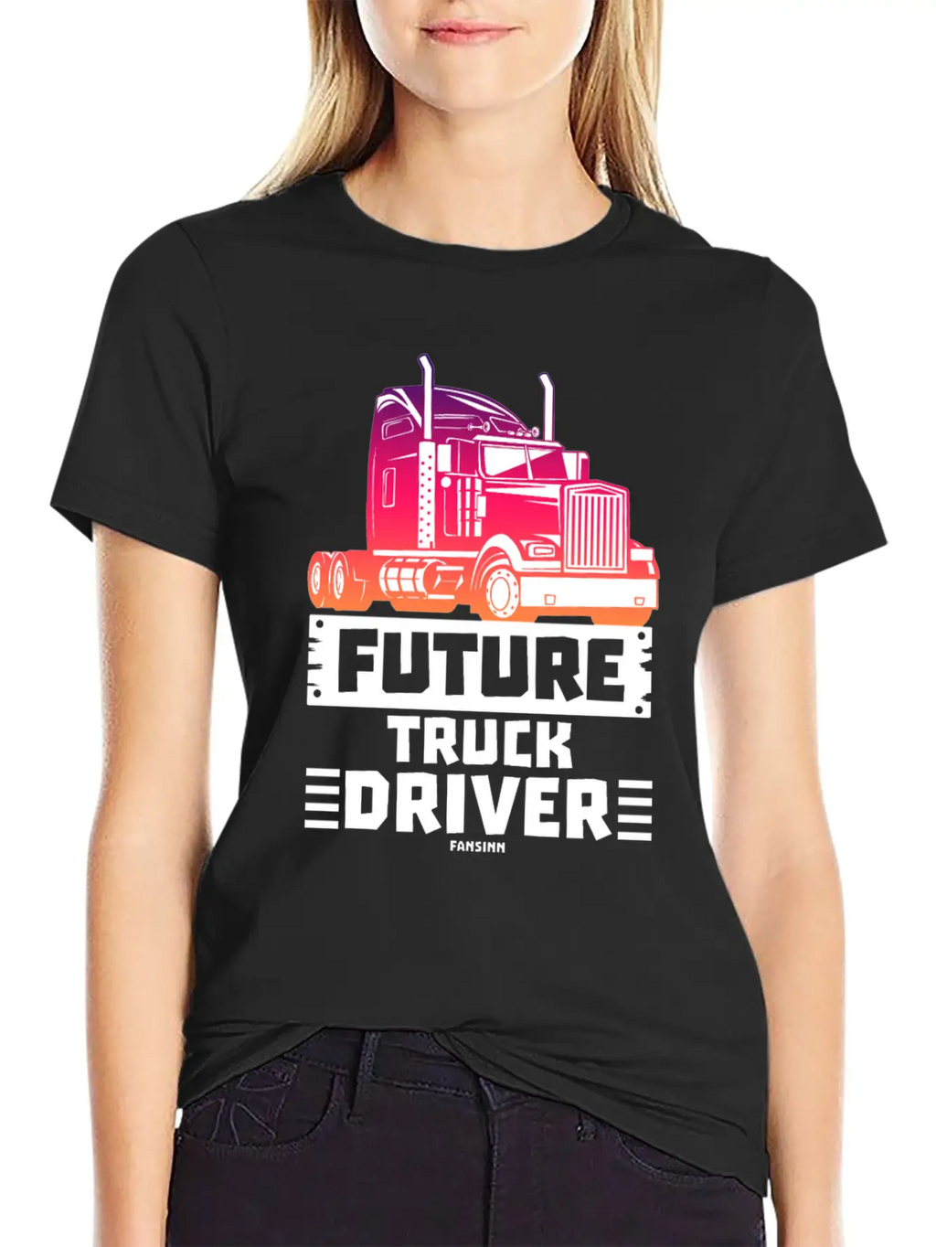 Future Truck Driver Stylish Everyday T-Shirt – Unisex Basic Cotton Tee