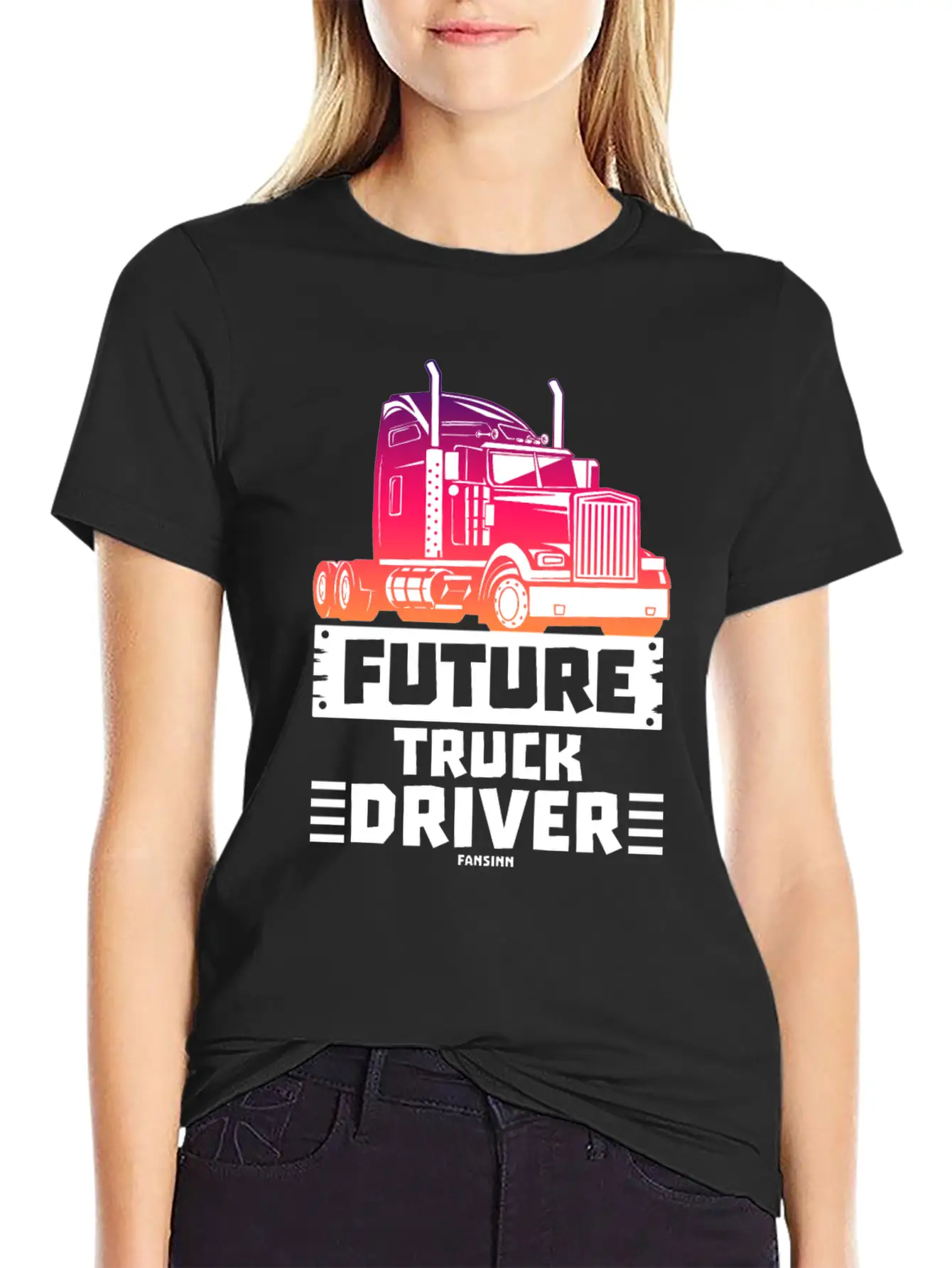 Future Truck Driver Stylish Everyday T-Shirt – Unisex Basic Cotton Tee