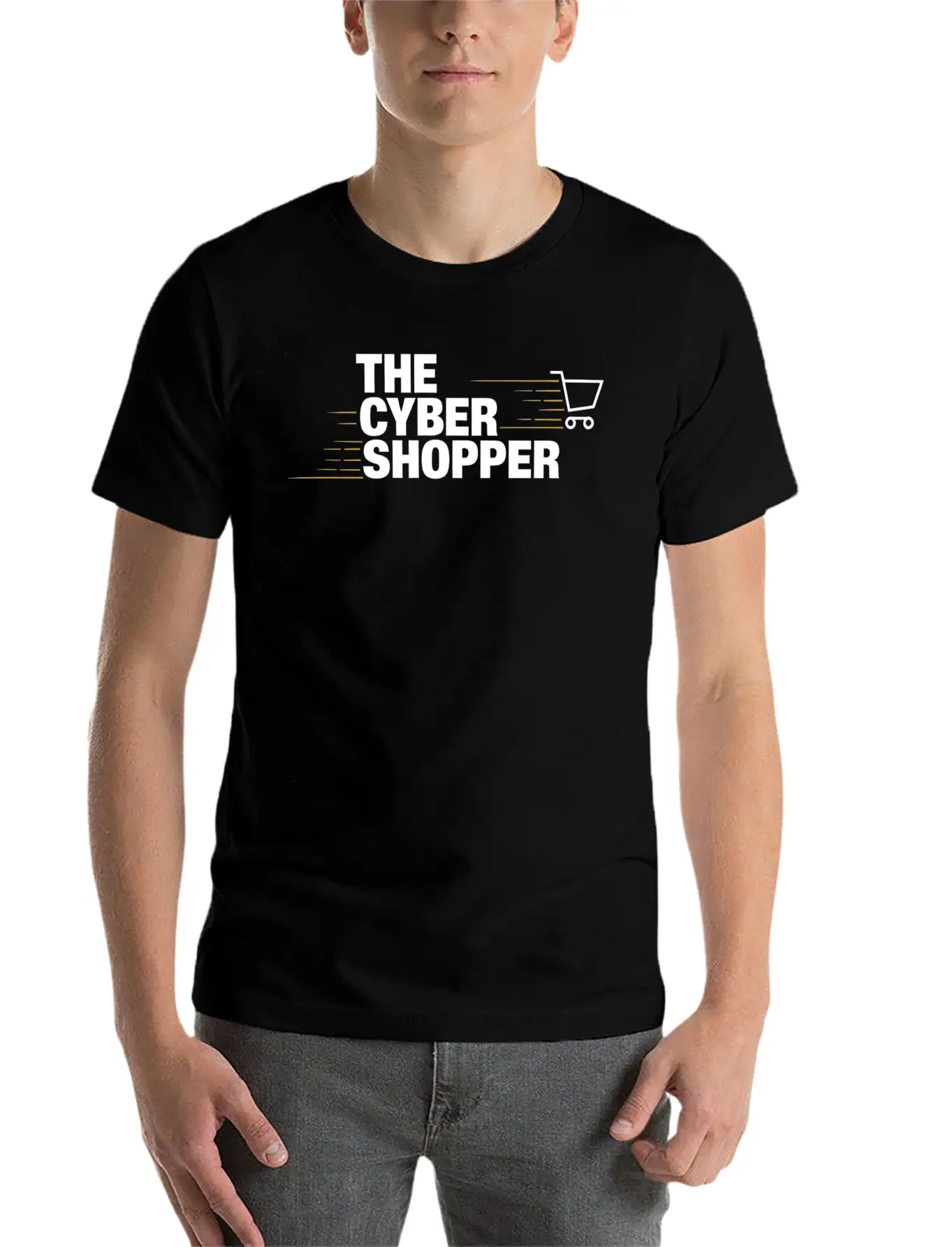 Futuristic Cyber Shopper Graphic Fun Breathable Graphic T-Shirt – Perfect For Casual Days