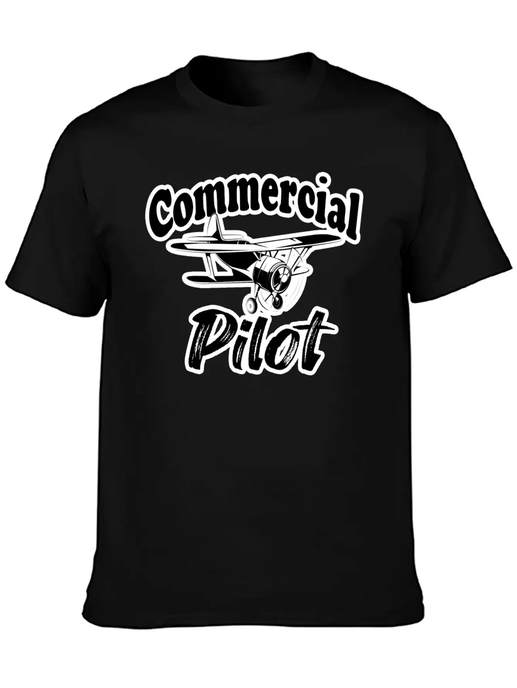 Fuuny Aviation Commercial Pilot Essential Cotton Tee For Daily Outfits – Unisex Style
