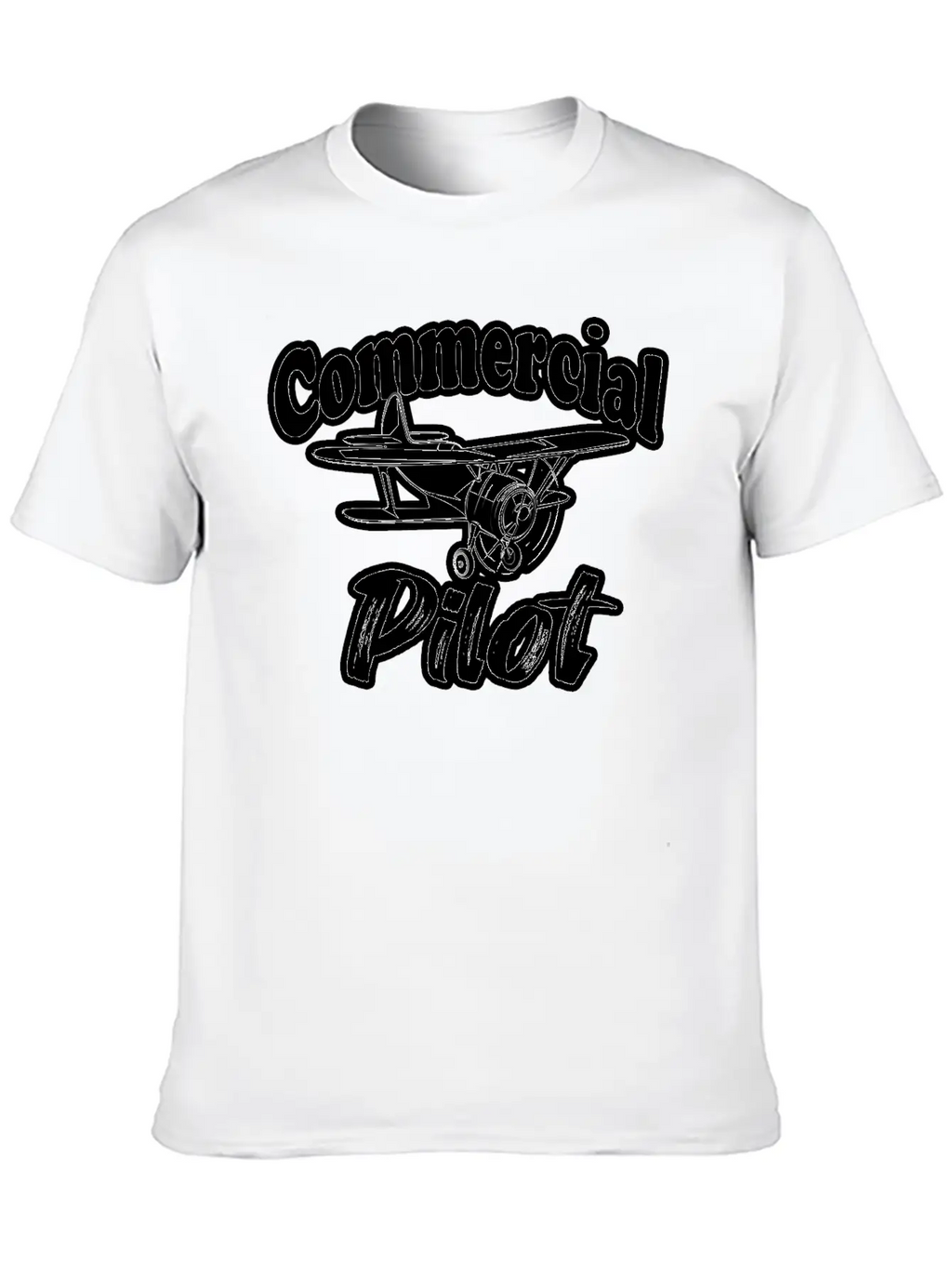 Fuuny Aviation Commercial Pilot Essential Cotton Tee For Daily Outfits – Unisex Style