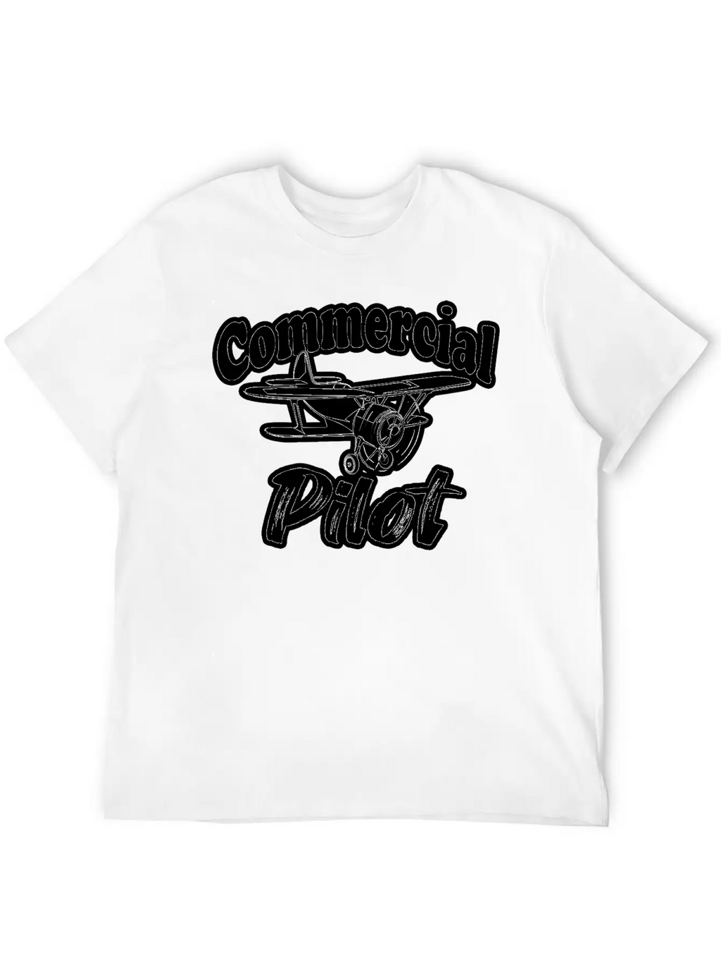 Fuuny Aviation Commercial Pilot Essential Cotton Tee For Daily Outfits – Unisex Style