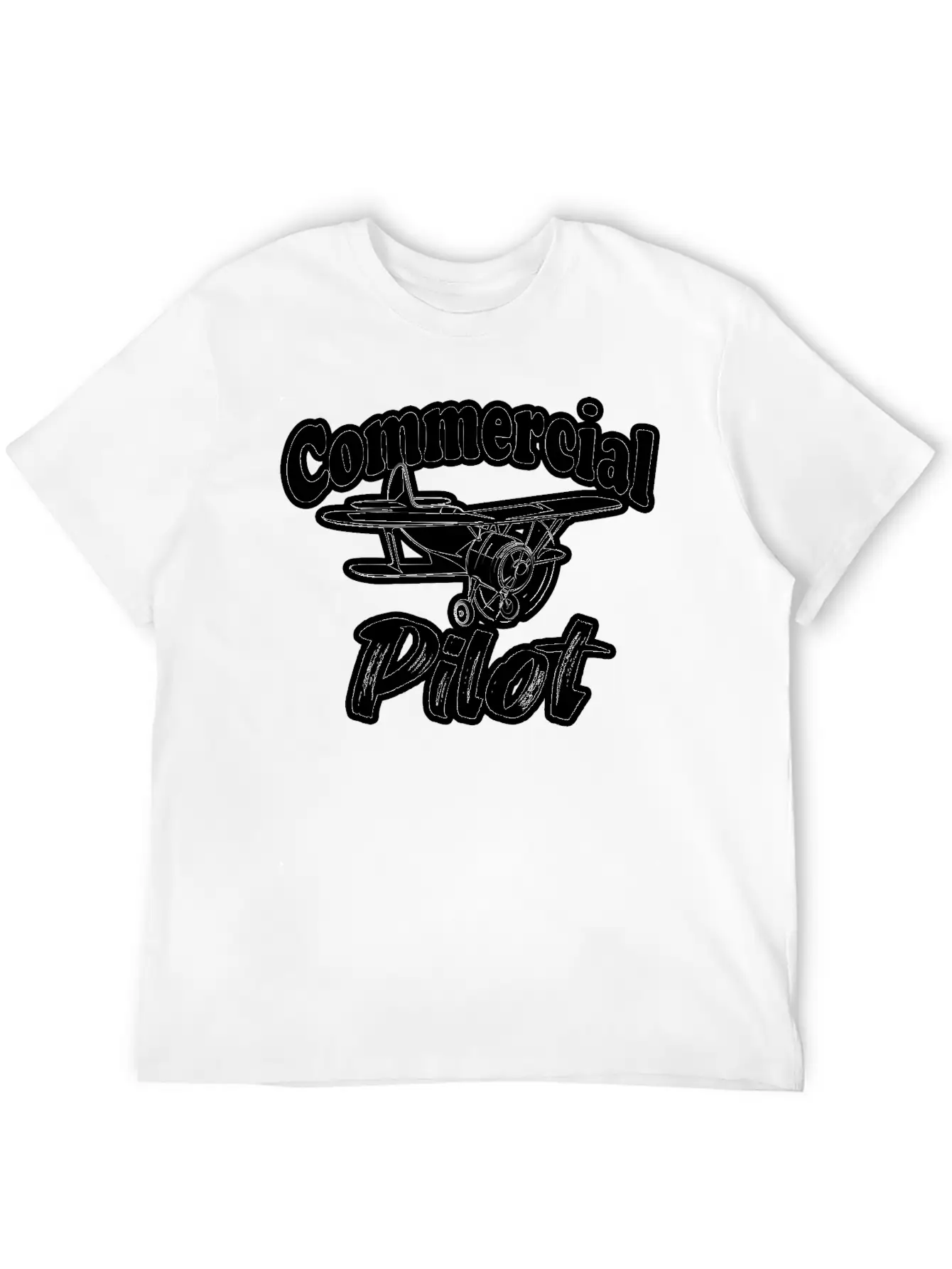 Fuuny Aviation Commercial Pilot Essential Cotton Tee For Daily Outfits – Unisex Style