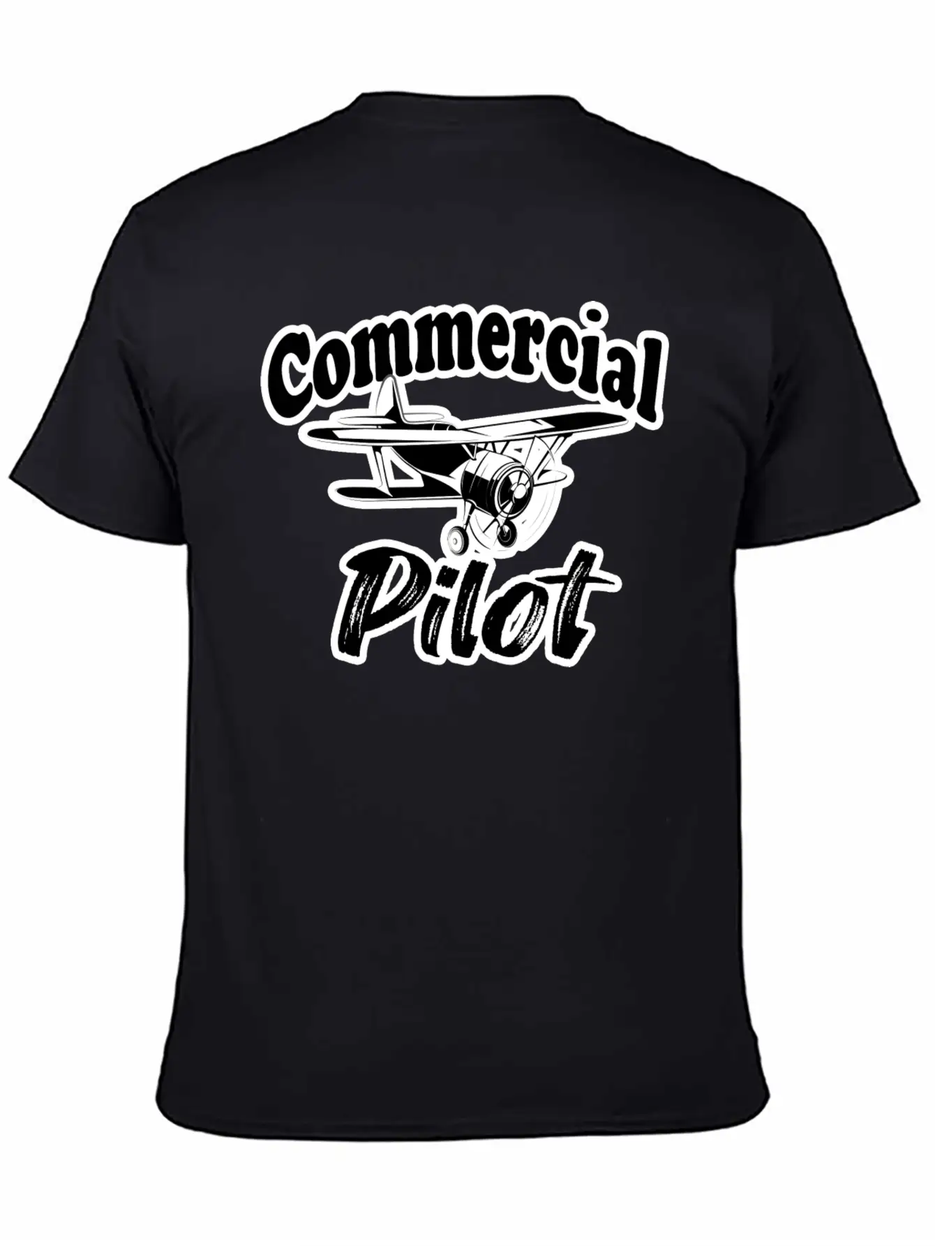 Fuuny Aviation Commercial Pilot Essential Cotton Tee For Daily Outfits – Unisex Style