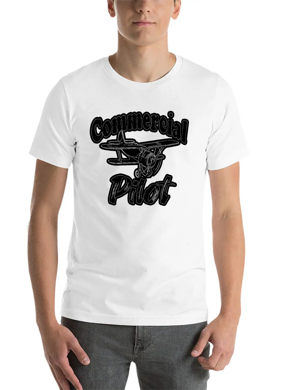 Fuuny Aviation Commercial Pilot Essential Cotton Tee For Daily Outfits – Unisex Style
