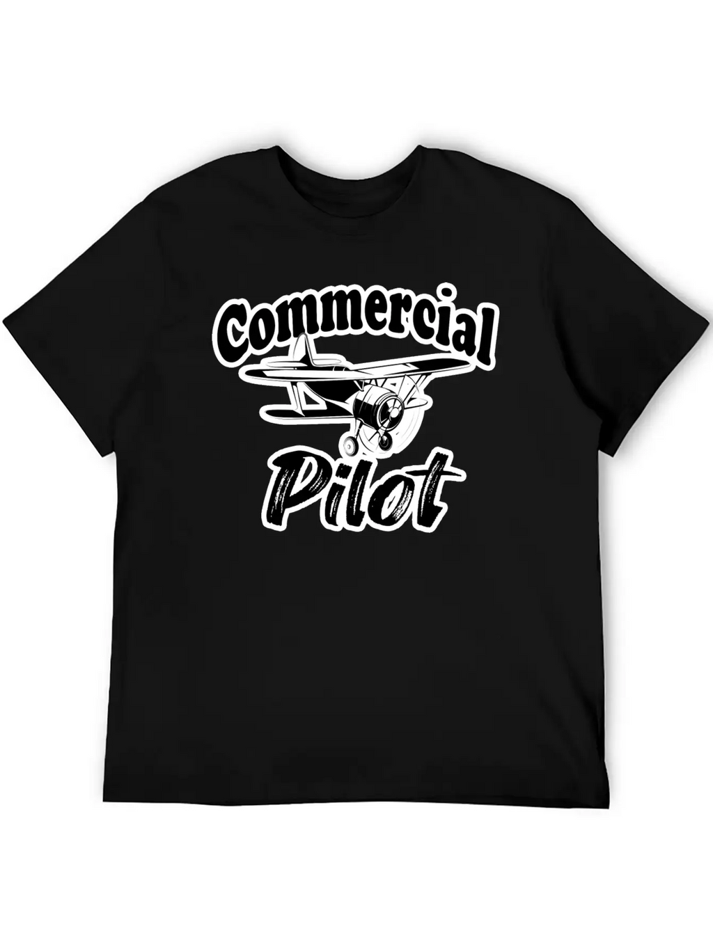 Fuuny Aviation Commercial Pilot Essential Cotton Tee For Daily Outfits – Unisex Style