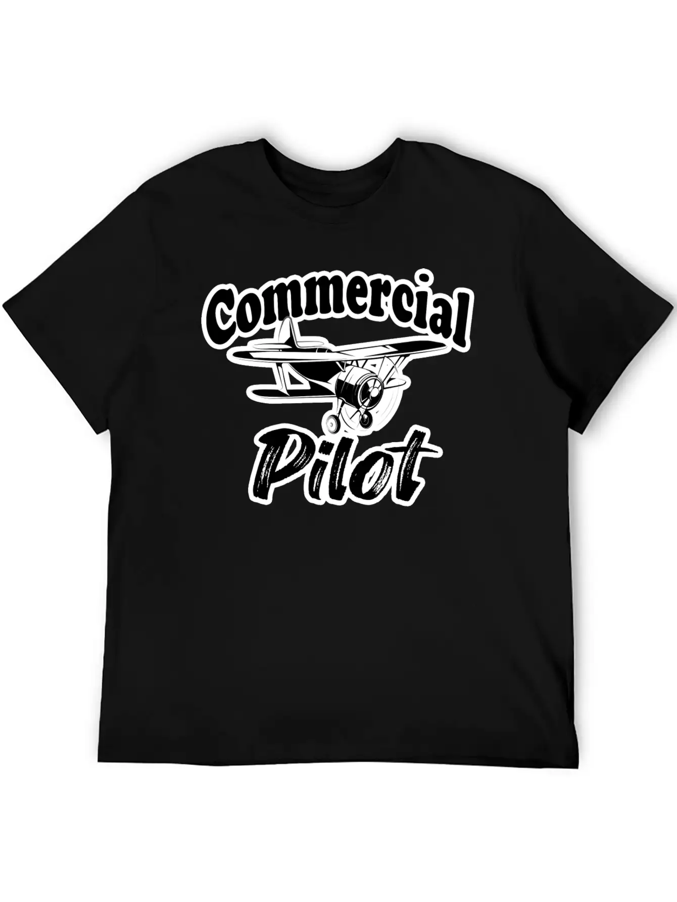 Fuuny Aviation Commercial Pilot Essential Cotton Tee For Daily Outfits – Unisex Style