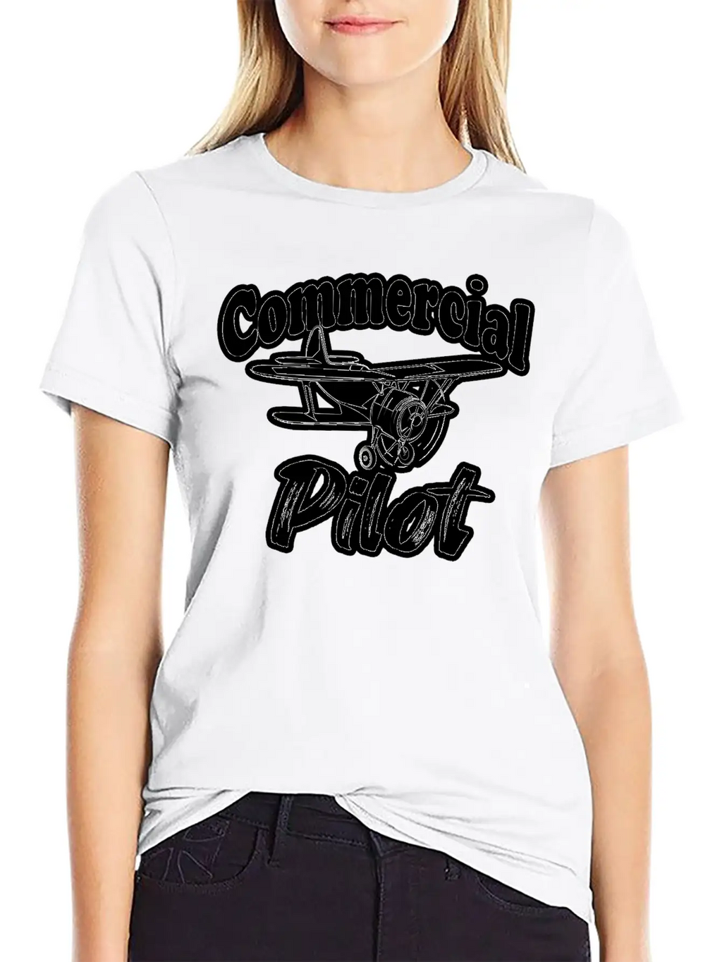 Fuuny Aviation Commercial Pilot Essential Cotton Tee For Daily Outfits – Unisex Style