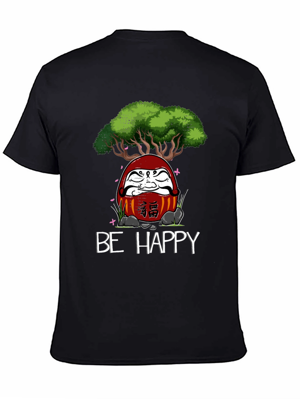 Be Happy Daruma Doll Bonsai T-Shirt