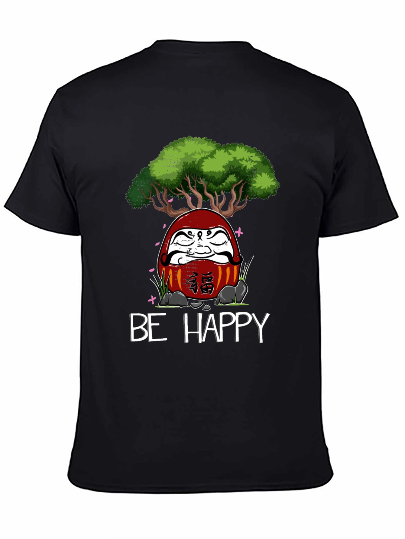 Be Happy Daruma Doll Bonsai T-Shirt