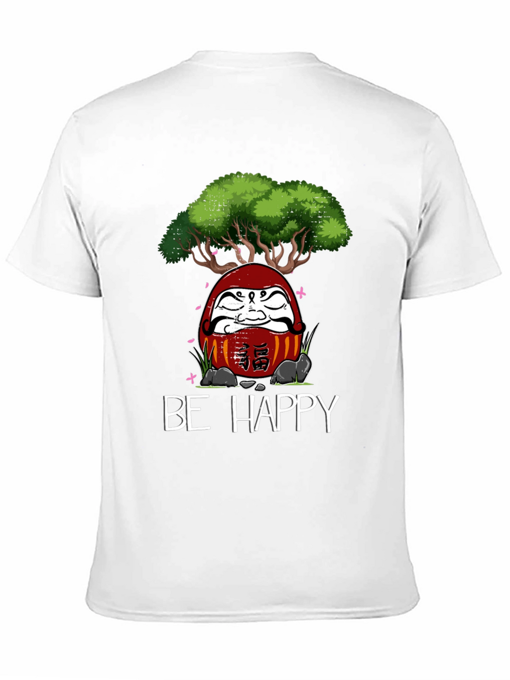 Be Happy Daruma Doll Bonsai T-Shirt