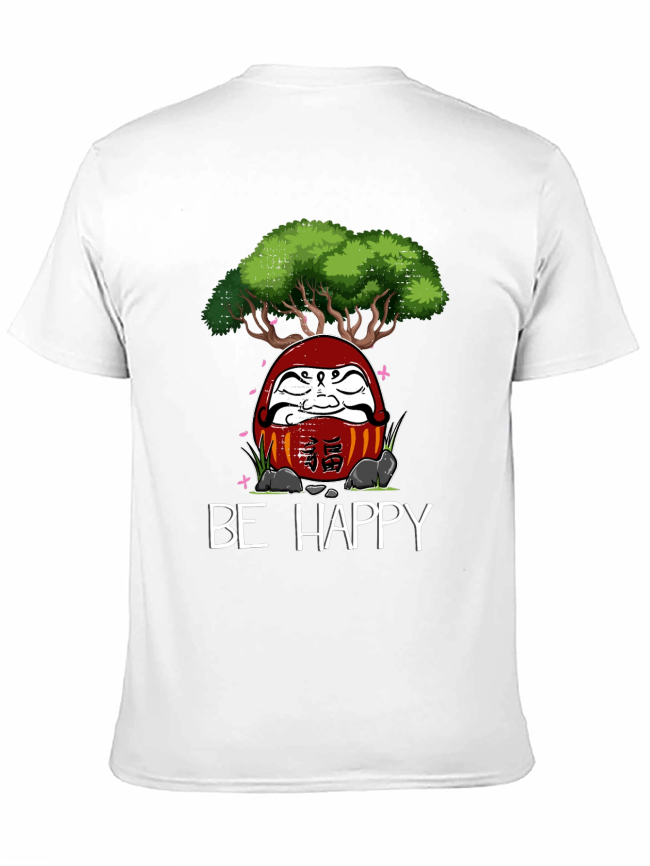 Be Happy Daruma Doll Bonsai T-Shirt