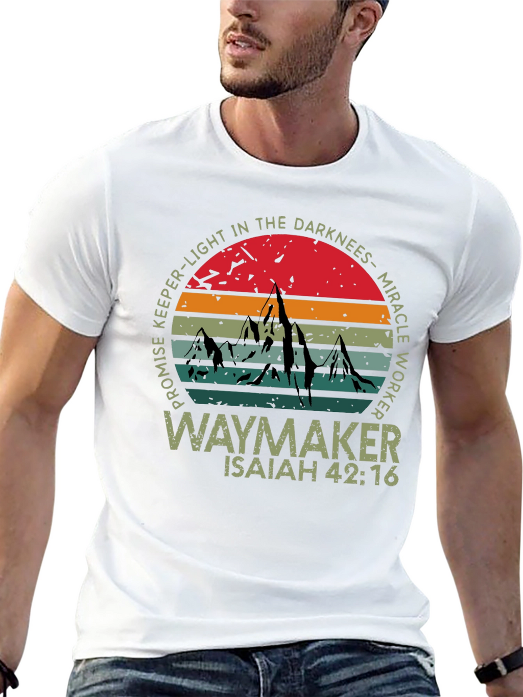 Waymaker Graphic Tee - Isaiah 42:16 Christian Shirt
