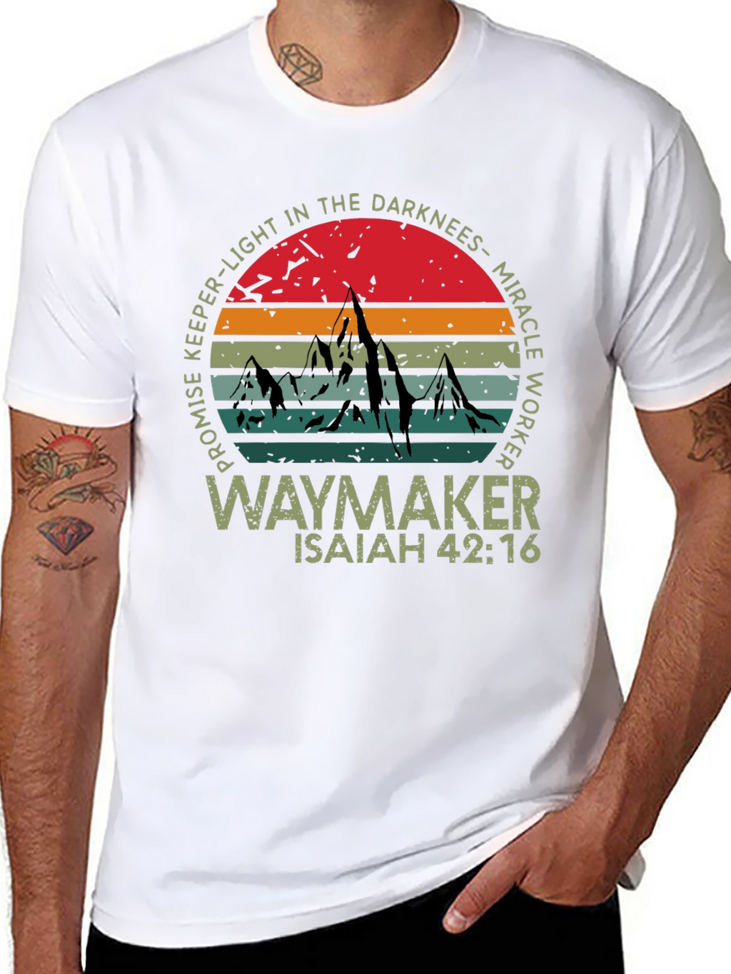 Waymaker Graphic Tee - Isaiah 42:16 Christian Shirt