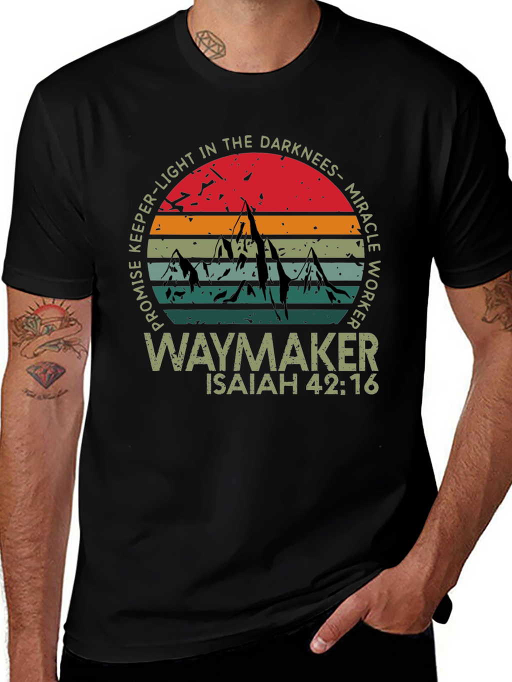Waymaker Graphic Tee - Isaiah 42:16 Christian Shirt