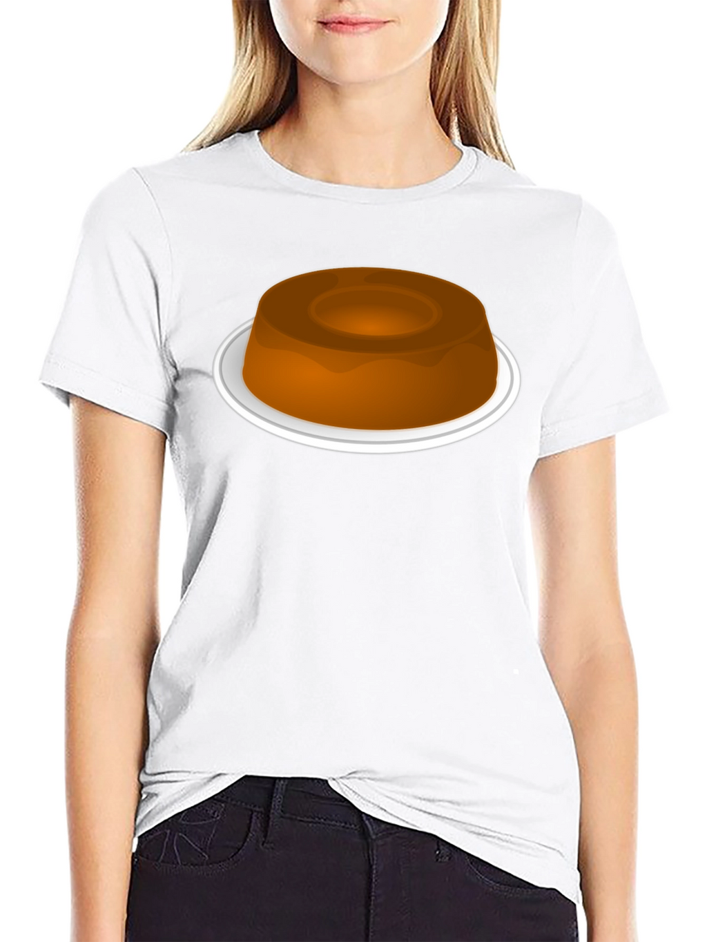 Pudding Graphic Black T-Shirt