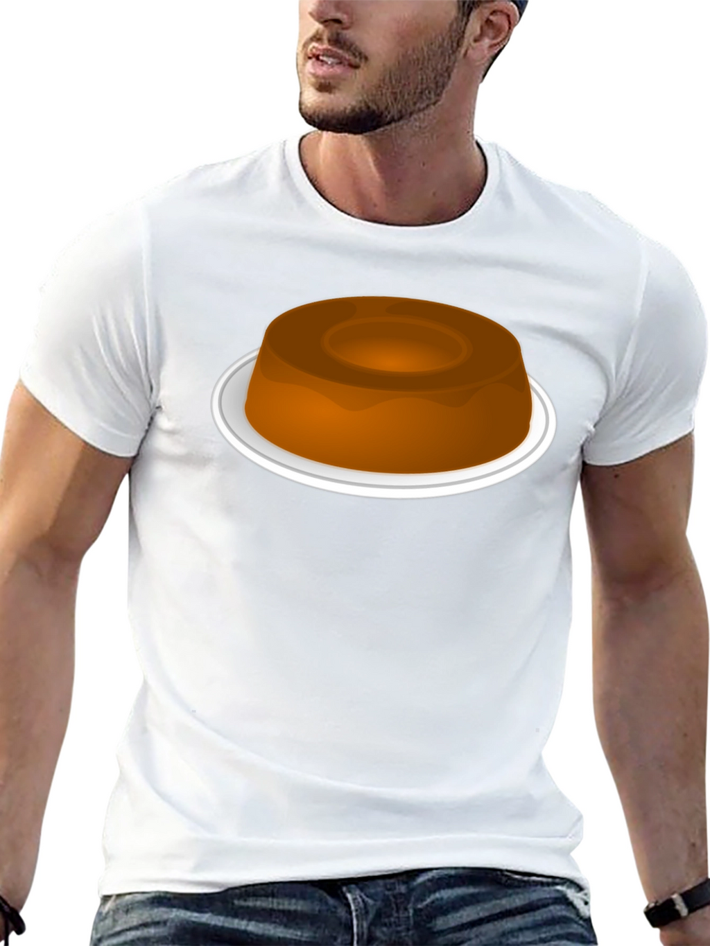 Pudding Graphic Black T-Shirt