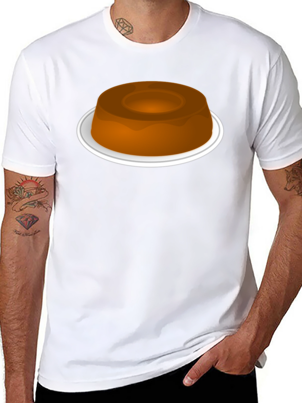 Pudding Graphic Black T-Shirt
