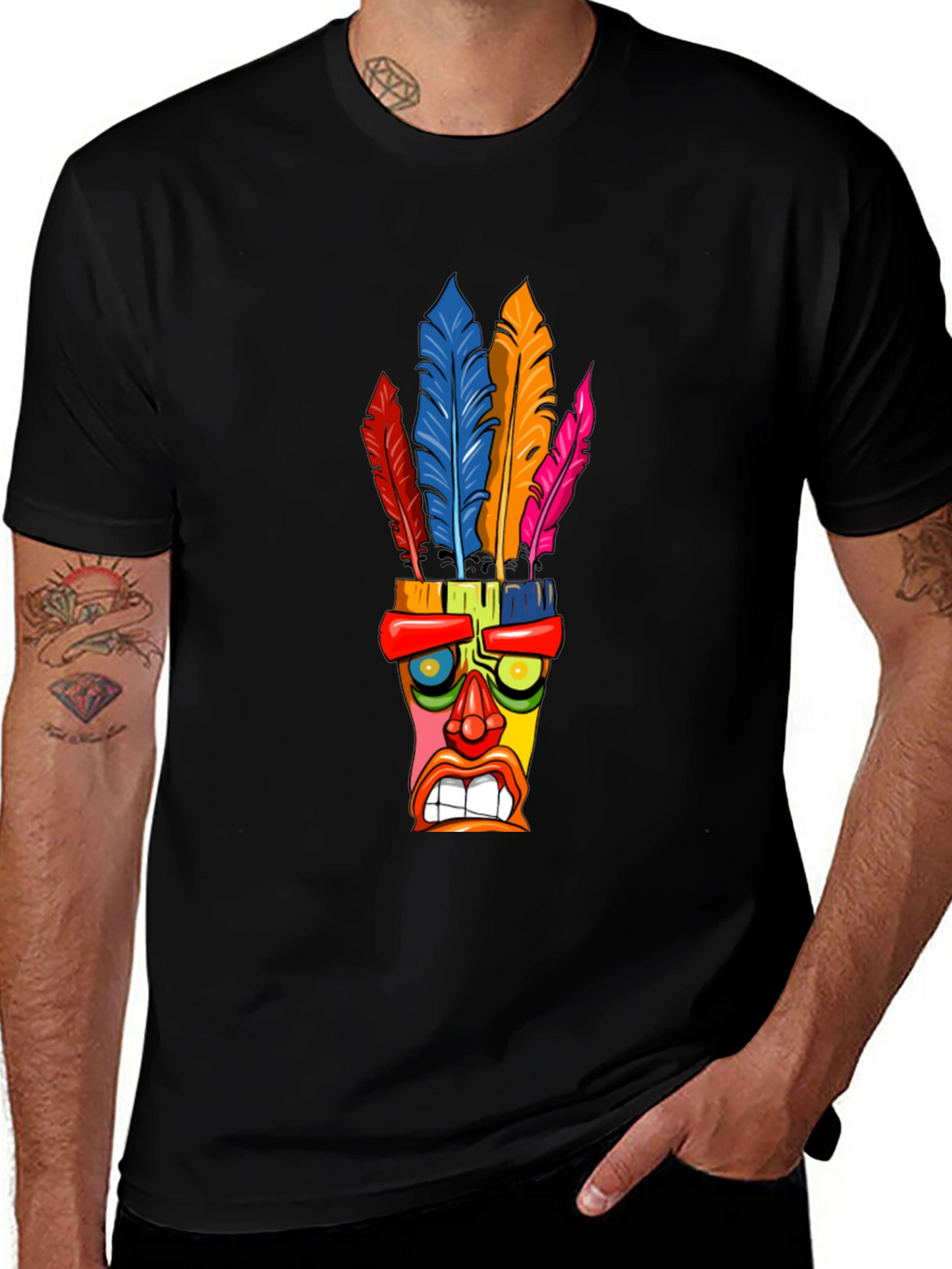 Colorful Tiki Mask T-Shirt