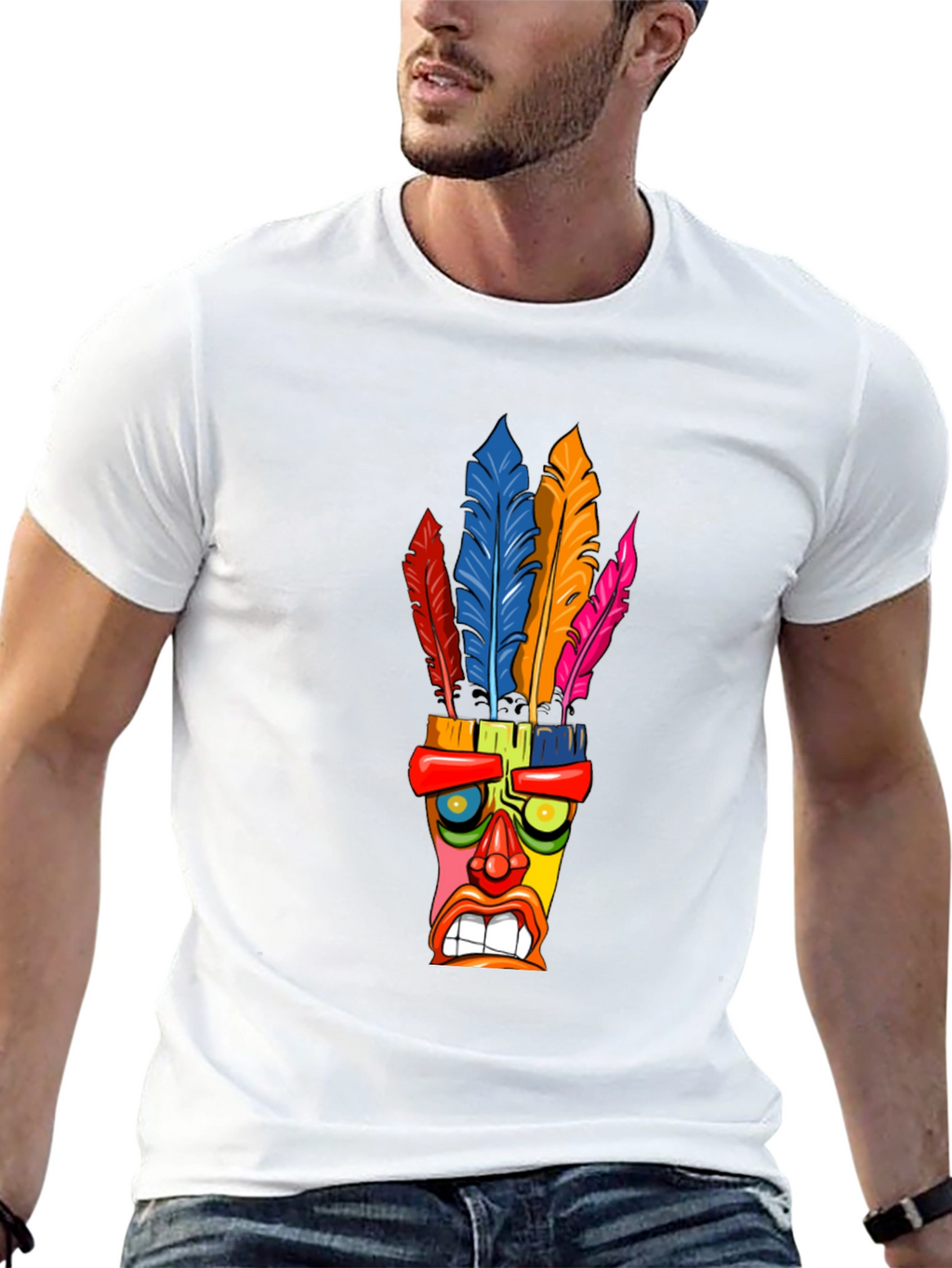 Colorful Tiki Mask T-Shirt