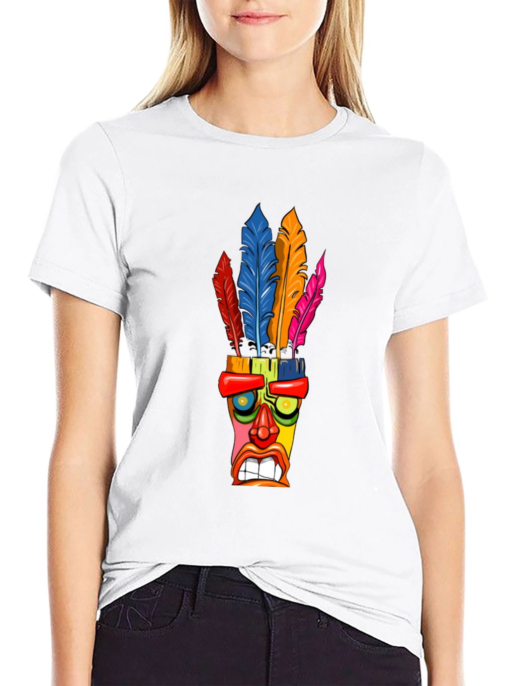 Colorful Tiki Mask T-Shirt