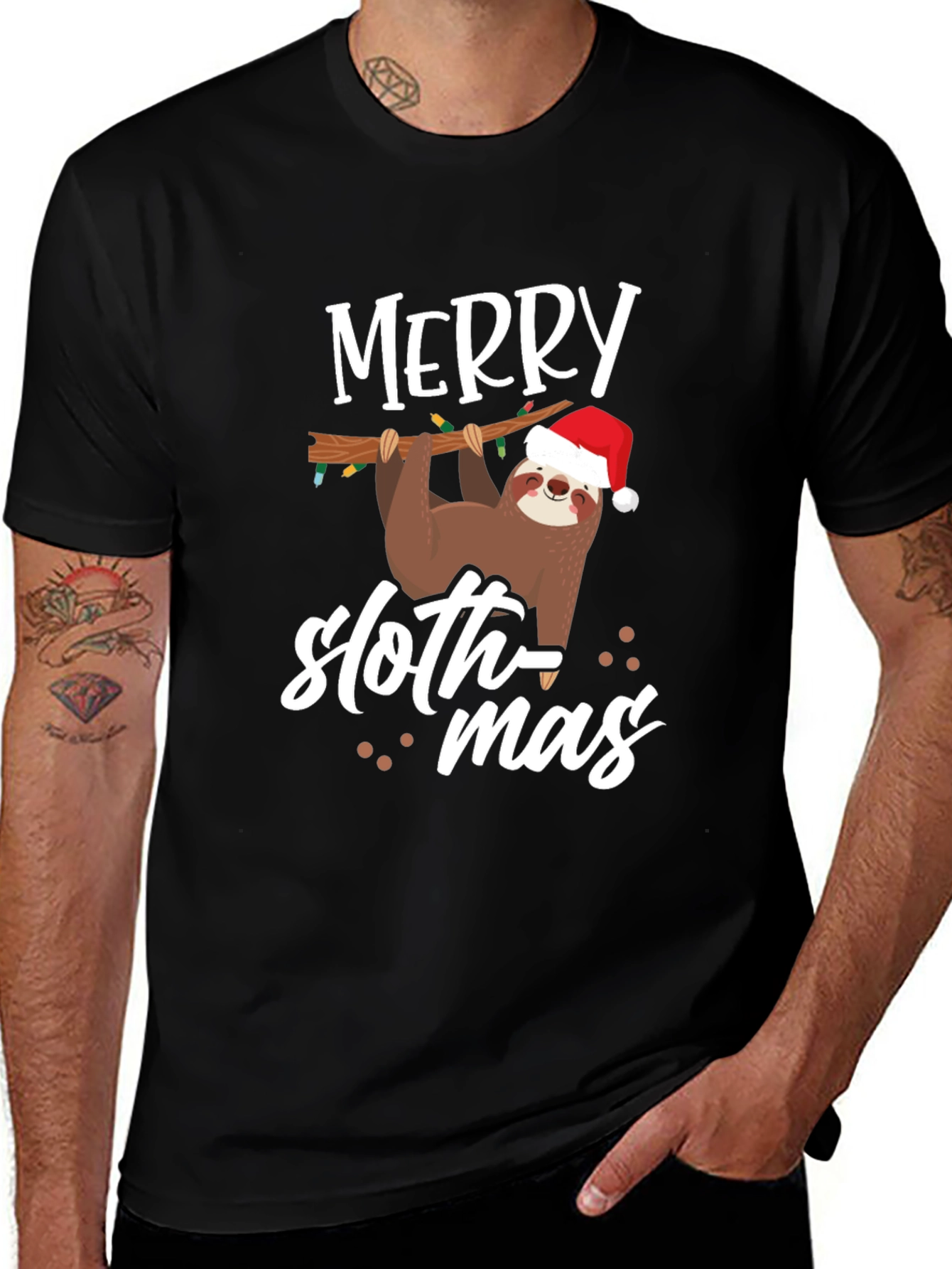 Merry Sloth-mas Graphic T-Shirt