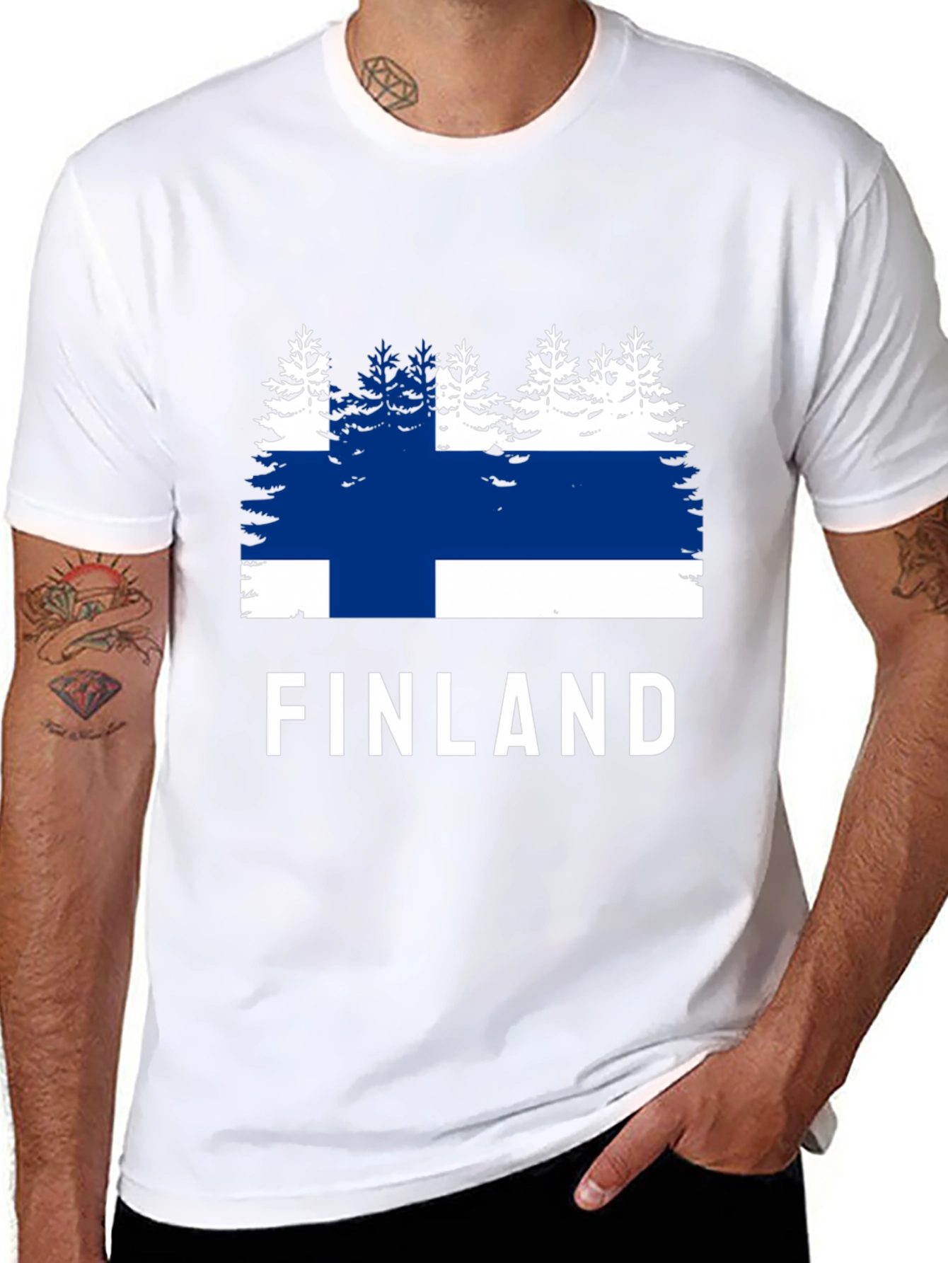 Finland Flag T-Shirt - Finnish Pride Tee