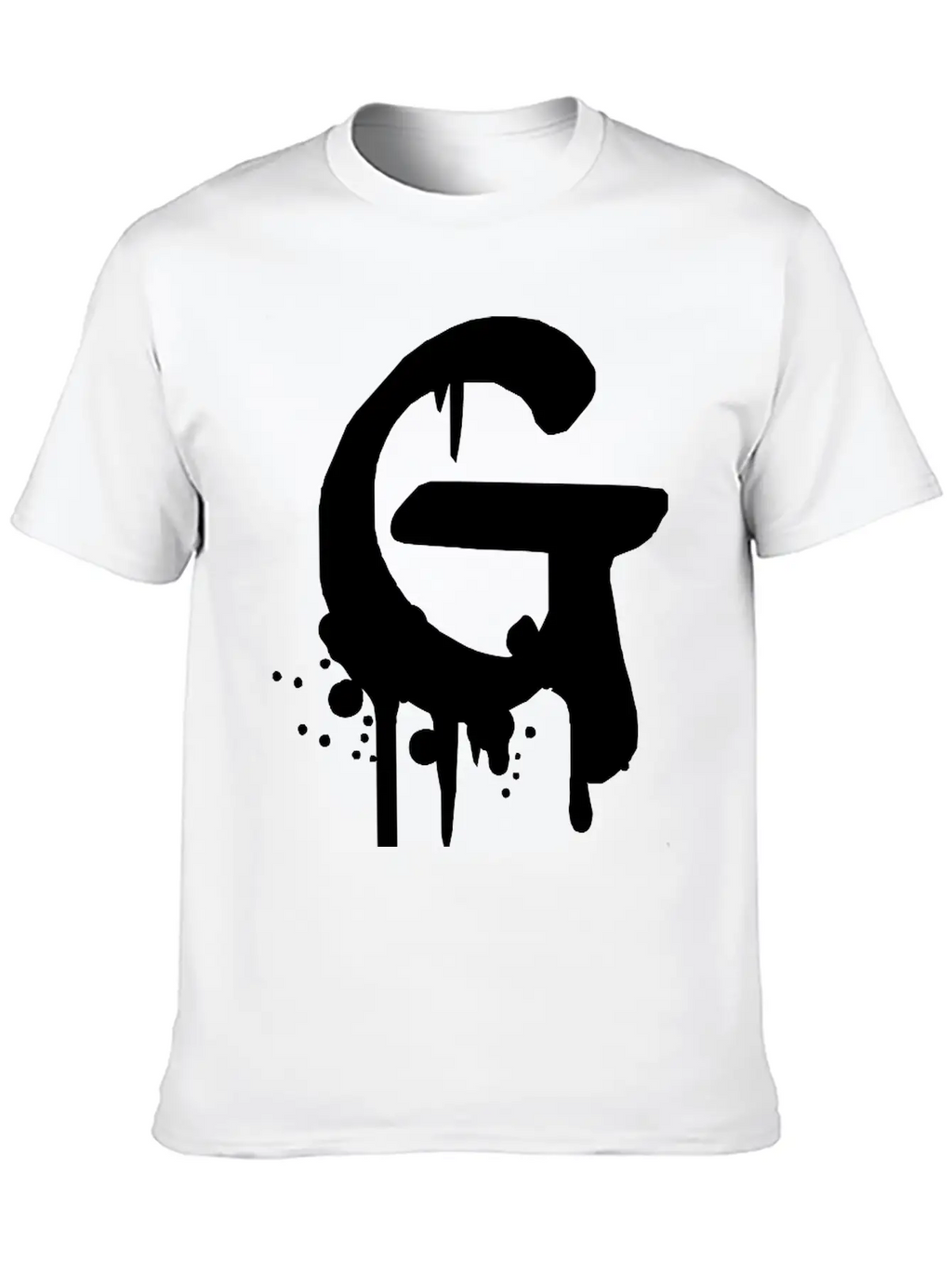 G Graffiti Drops Farbklex Spray Essential Cotton Tee For Daily Outfits – Unisex Style