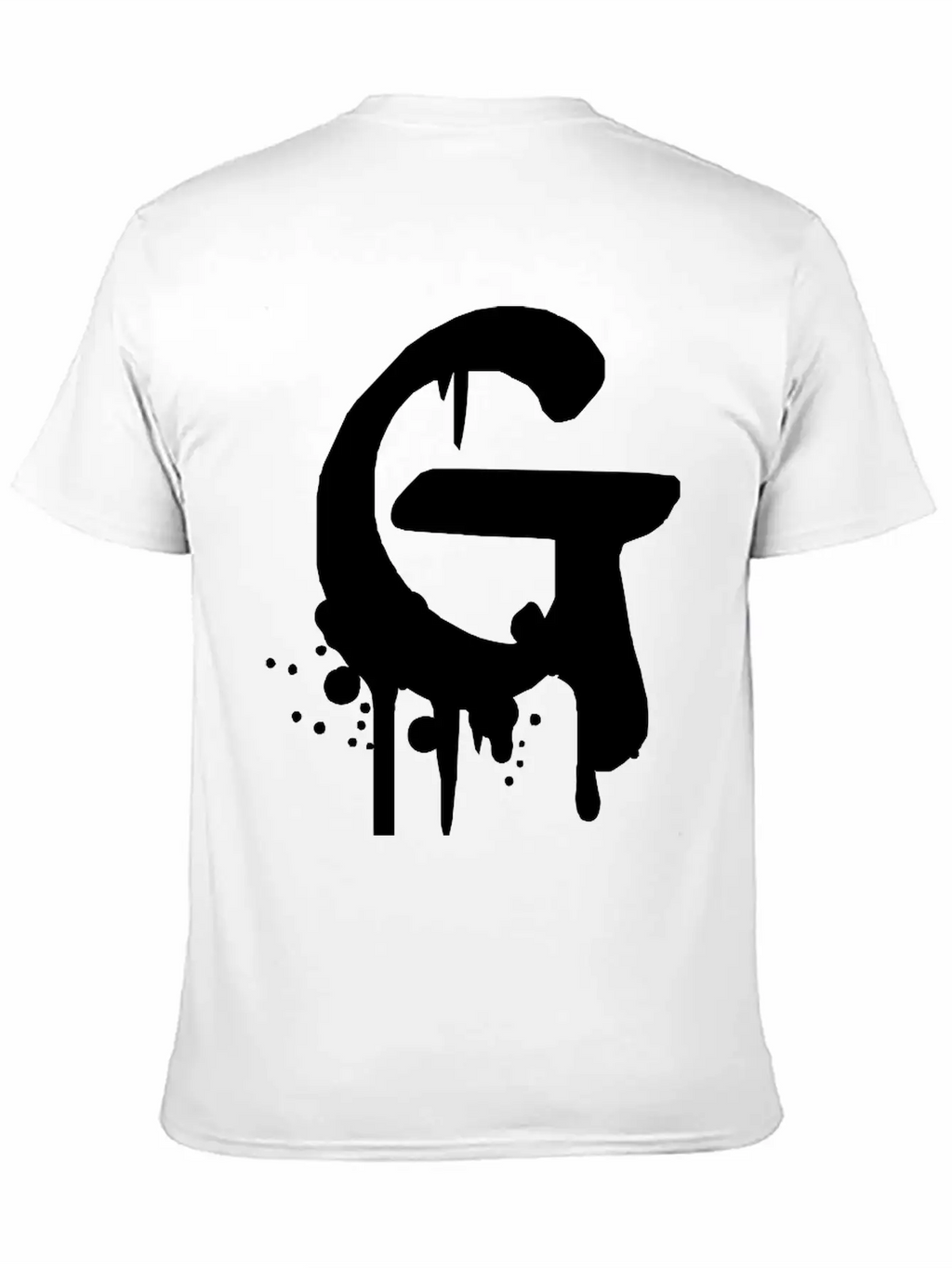 G Graffiti Drops Farbklex Spray Essential Cotton Tee For Daily Outfits – Unisex Style