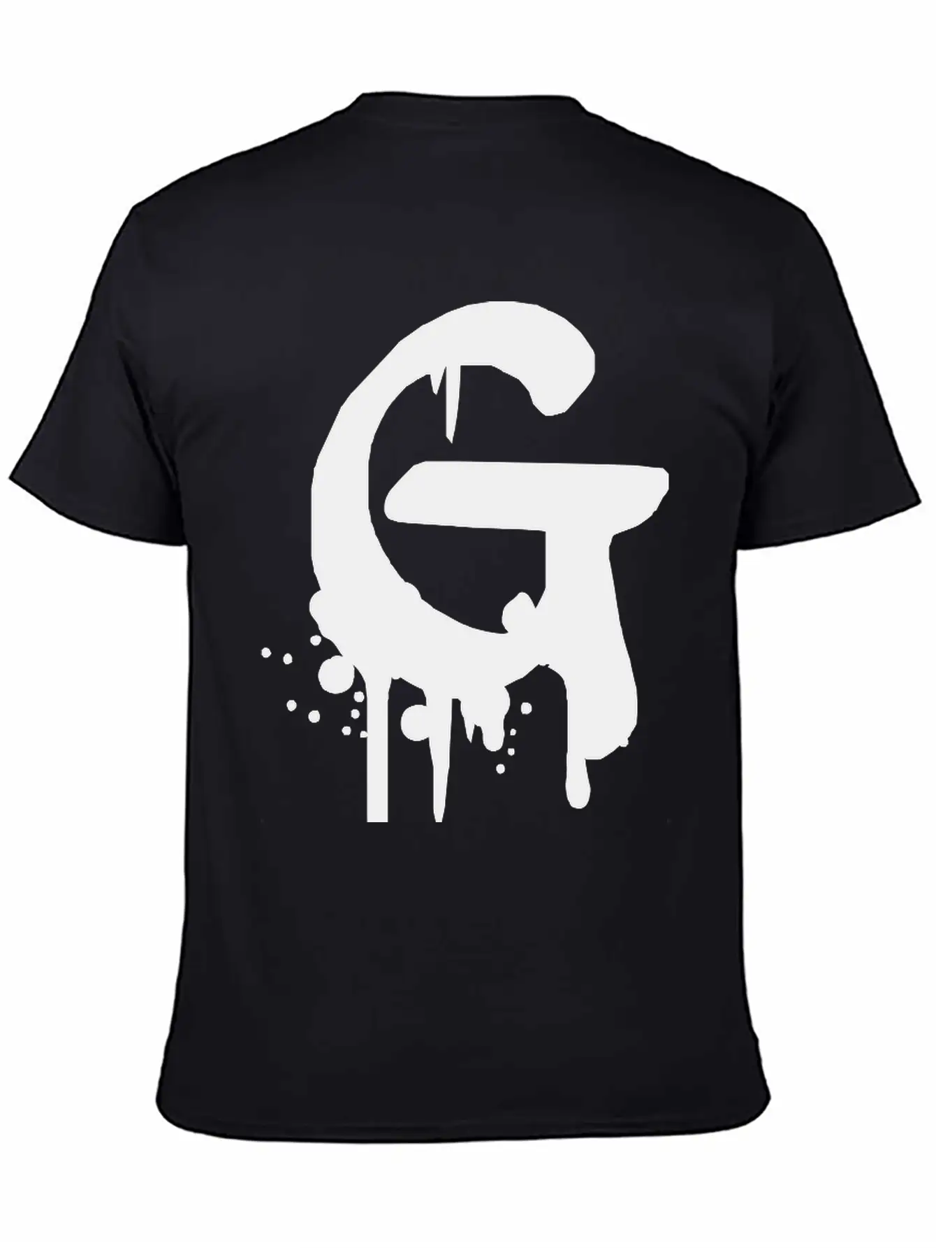 G Graffiti Drops Farbklex Spray Essential Cotton Tee For Daily Outfits – Unisex Style