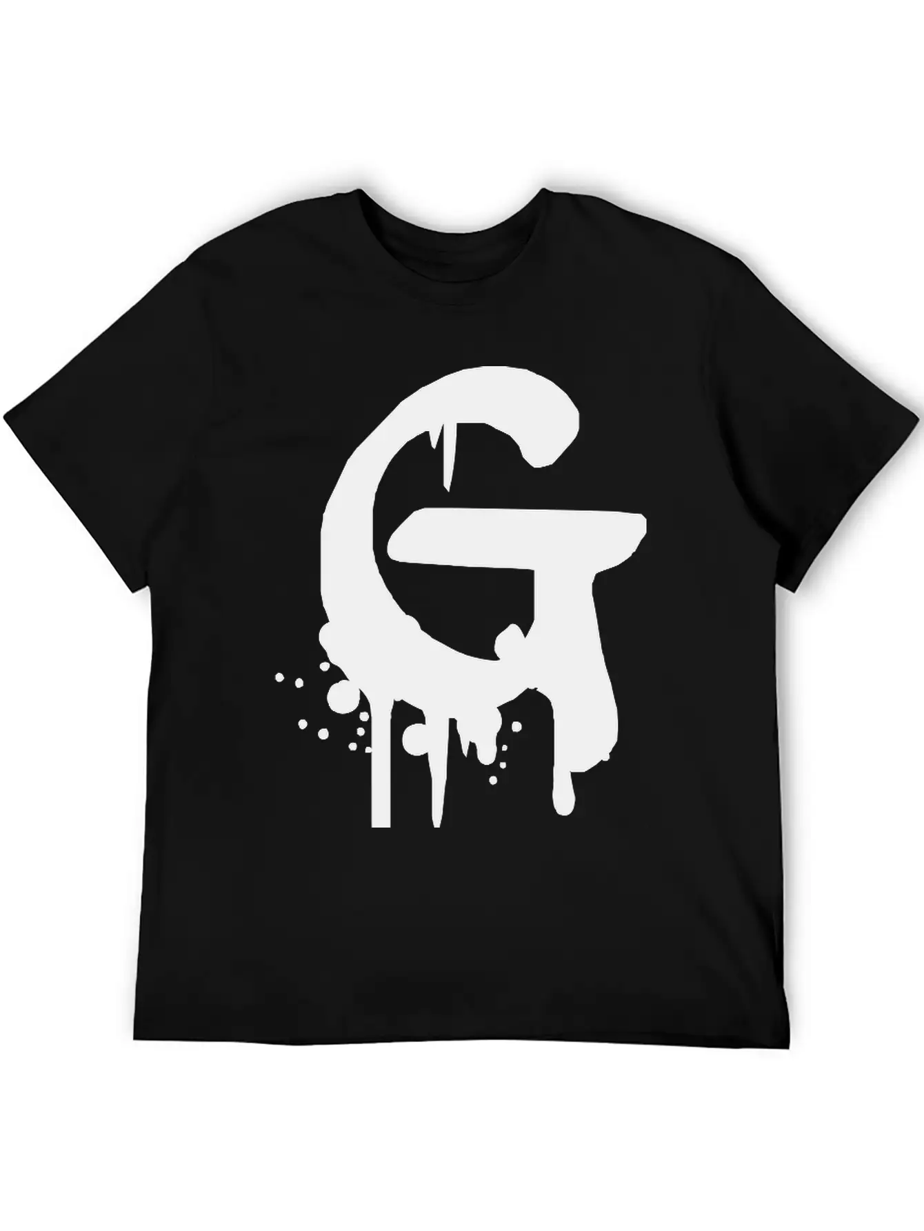 G Graffiti Drops Farbklex Spray Essential Cotton Tee For Daily Outfits – Unisex Style