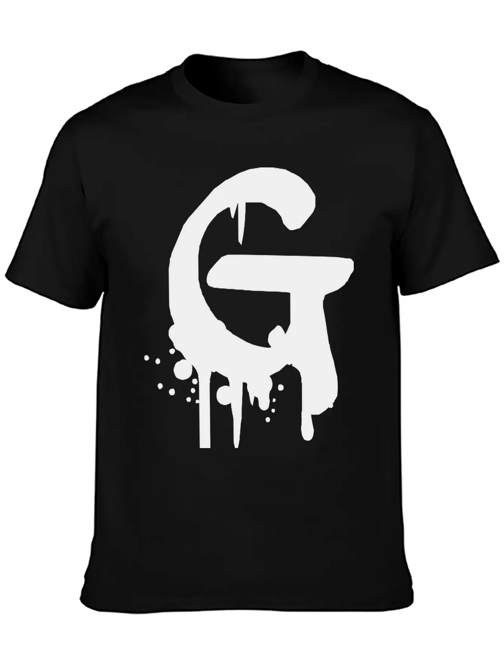 G Graffiti Drops Farbklex Spray Essential Cotton Tee For Daily Outfits – Unisex Style