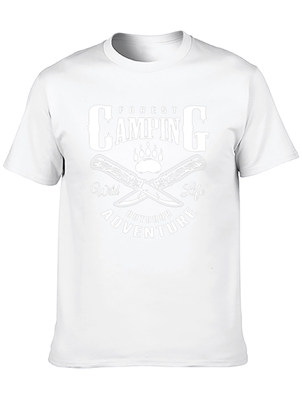 Camping Adventure Graphic T-Shirt - Black