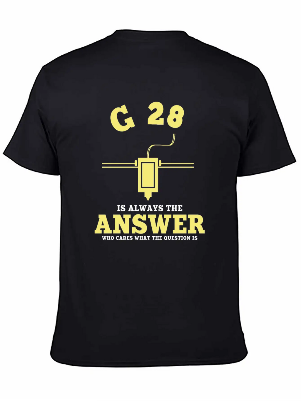 G28 Funny 3D Printer Saying Timeless Short Sleeve Tee – Comfy And Minimalist Design