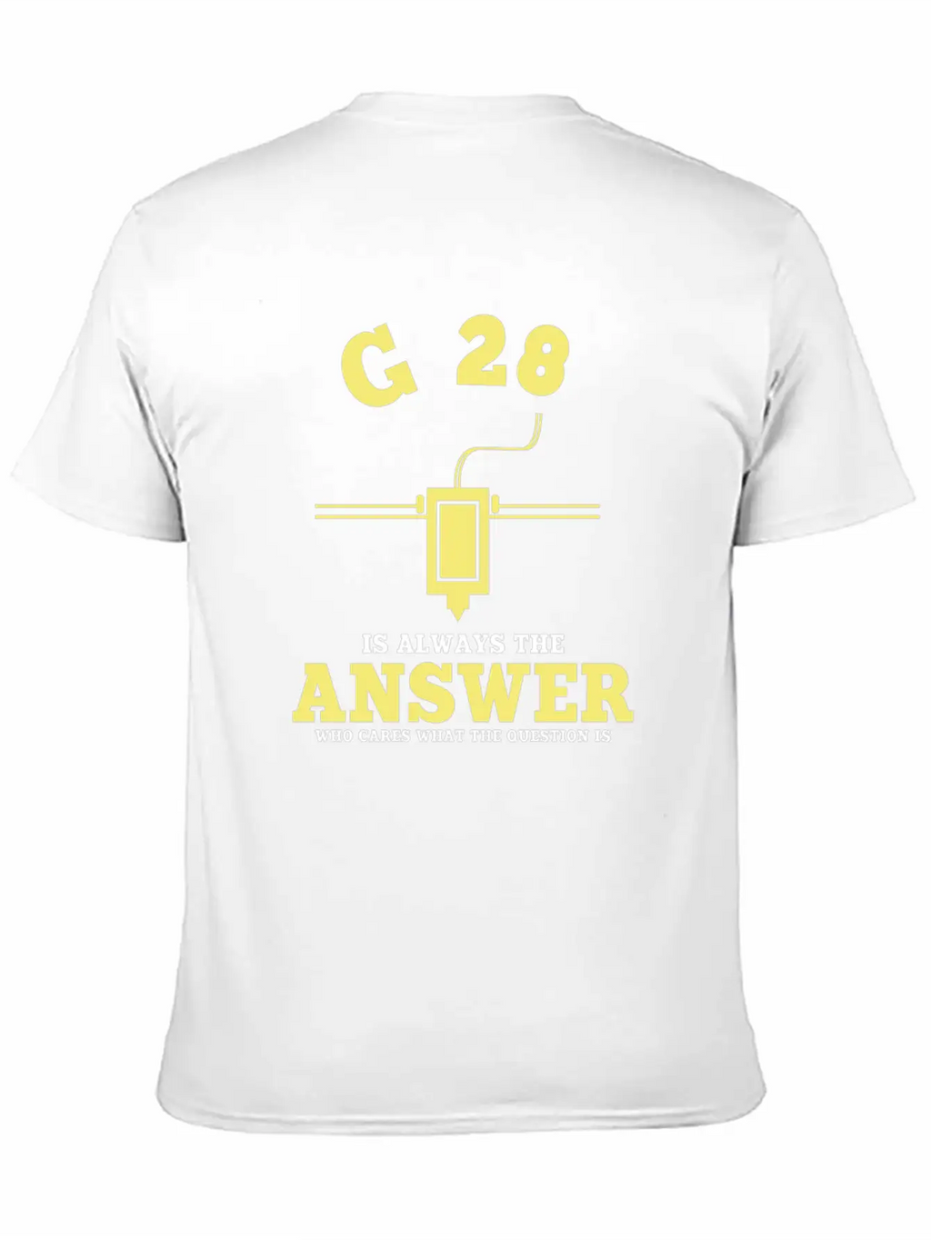 G28 Funny 3D Printer Saying Timeless Short Sleeve Tee – Comfy And Minimalist Design
