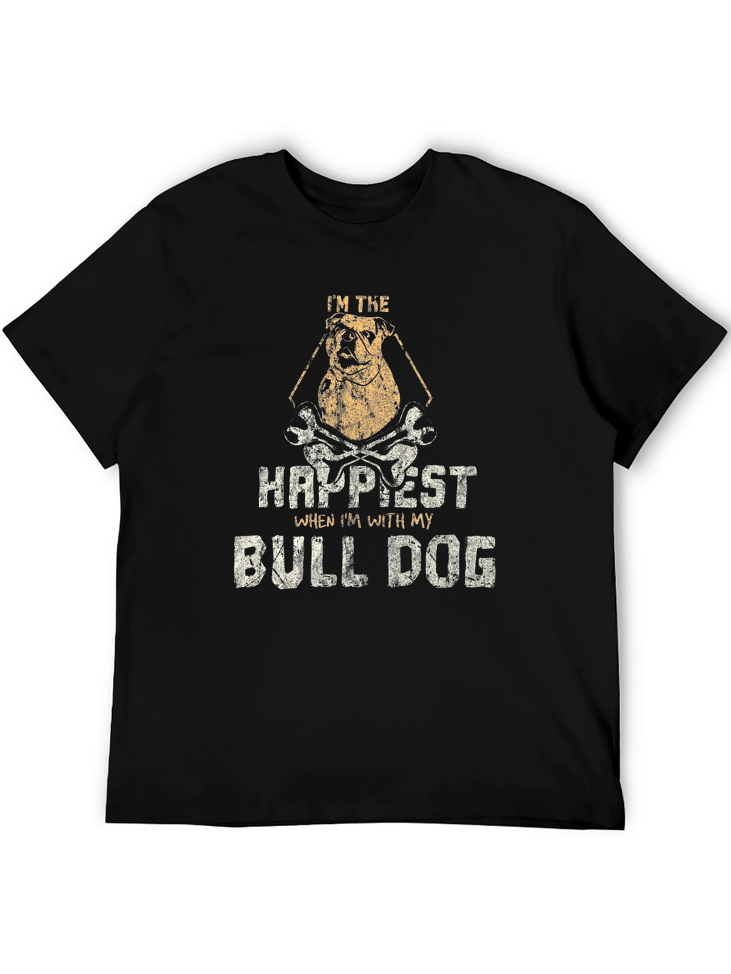 Im The Happiest Bulldog Graphic T-Shirt