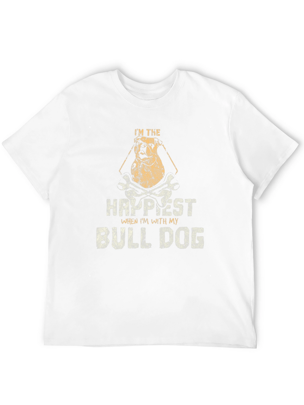 Im The Happiest Bulldog Graphic T-Shirt