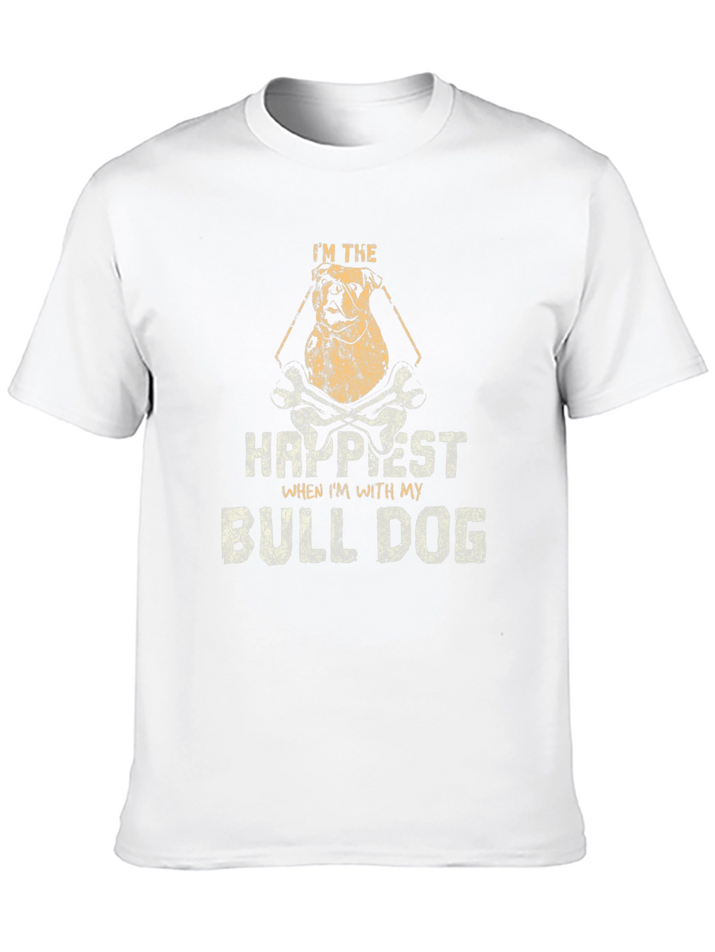 Im The Happiest Bulldog Graphic T-Shirt