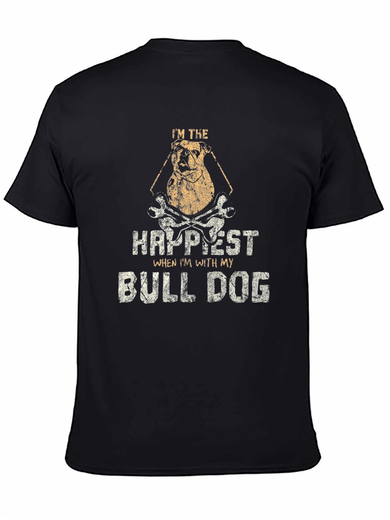 Im The Happiest Bulldog Graphic T-Shirt