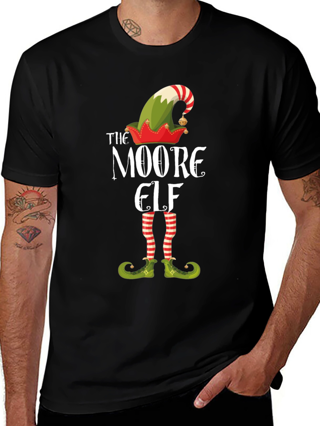 The Moore Elf Funny Christmas Holiday T-Shirt