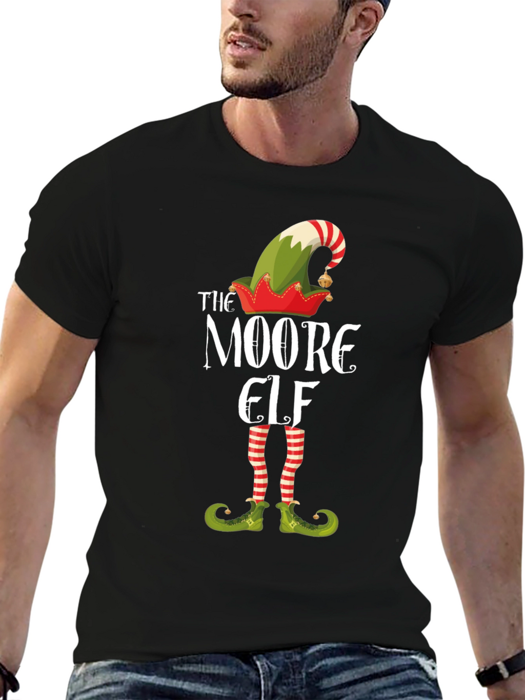 The Moore Elf Funny Christmas Holiday T-Shirt
