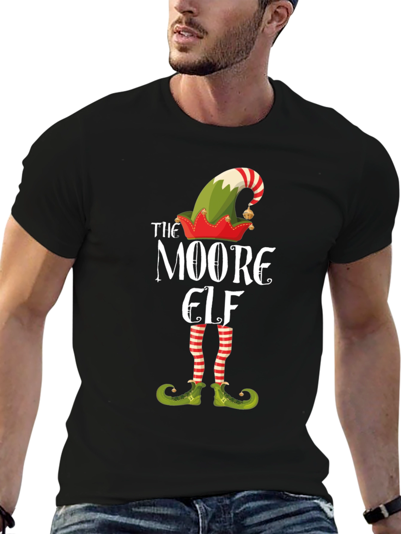 The Moore Elf Funny Christmas Holiday T-Shirt