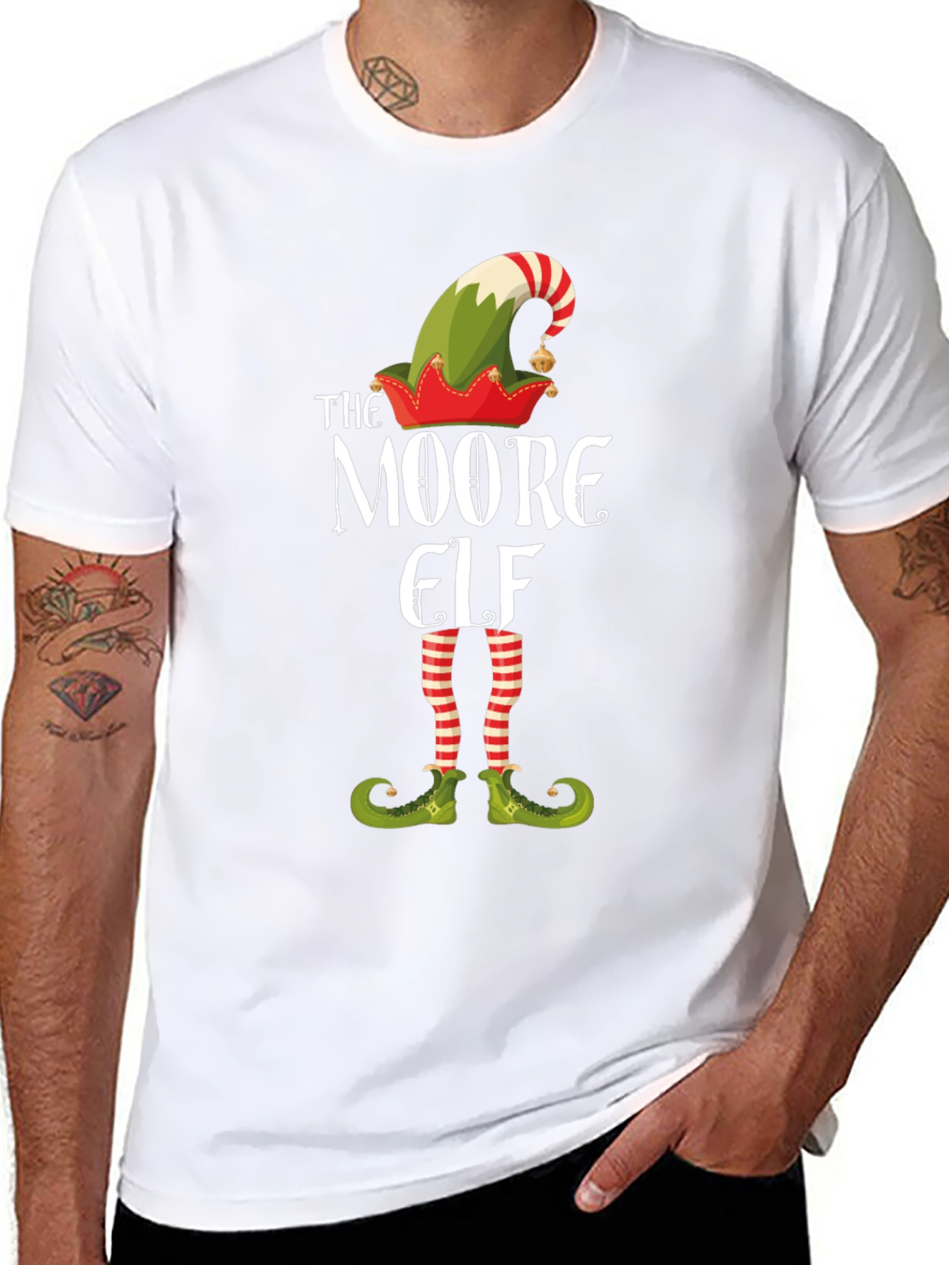 The Moore Elf Funny Christmas Holiday T-Shirt