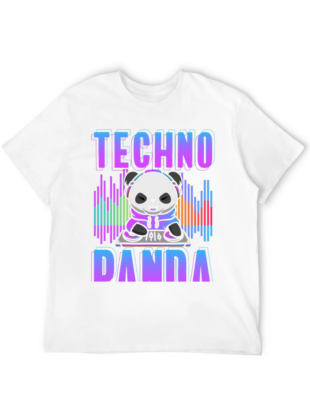 Techno Panda DJ T-Shirt - Music Lover Tee