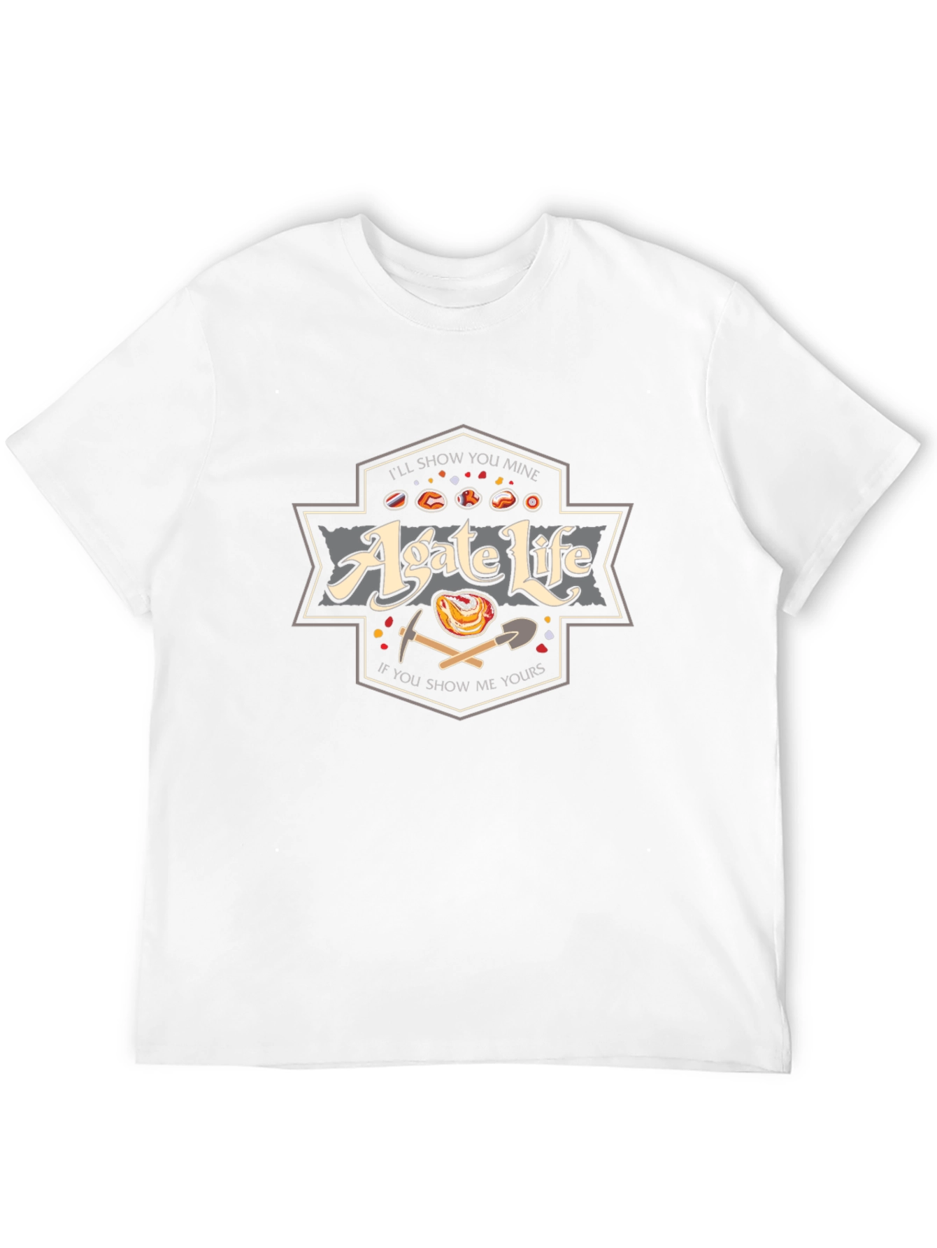 Agate Life Graphic Tee - Rock Collector T-Shirt