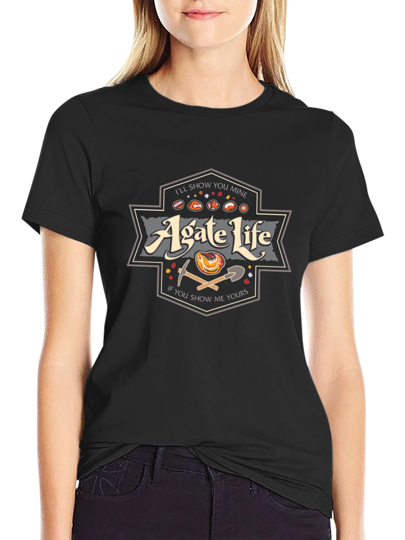 Agate Life Graphic Tee - Rock Collector T-Shirt