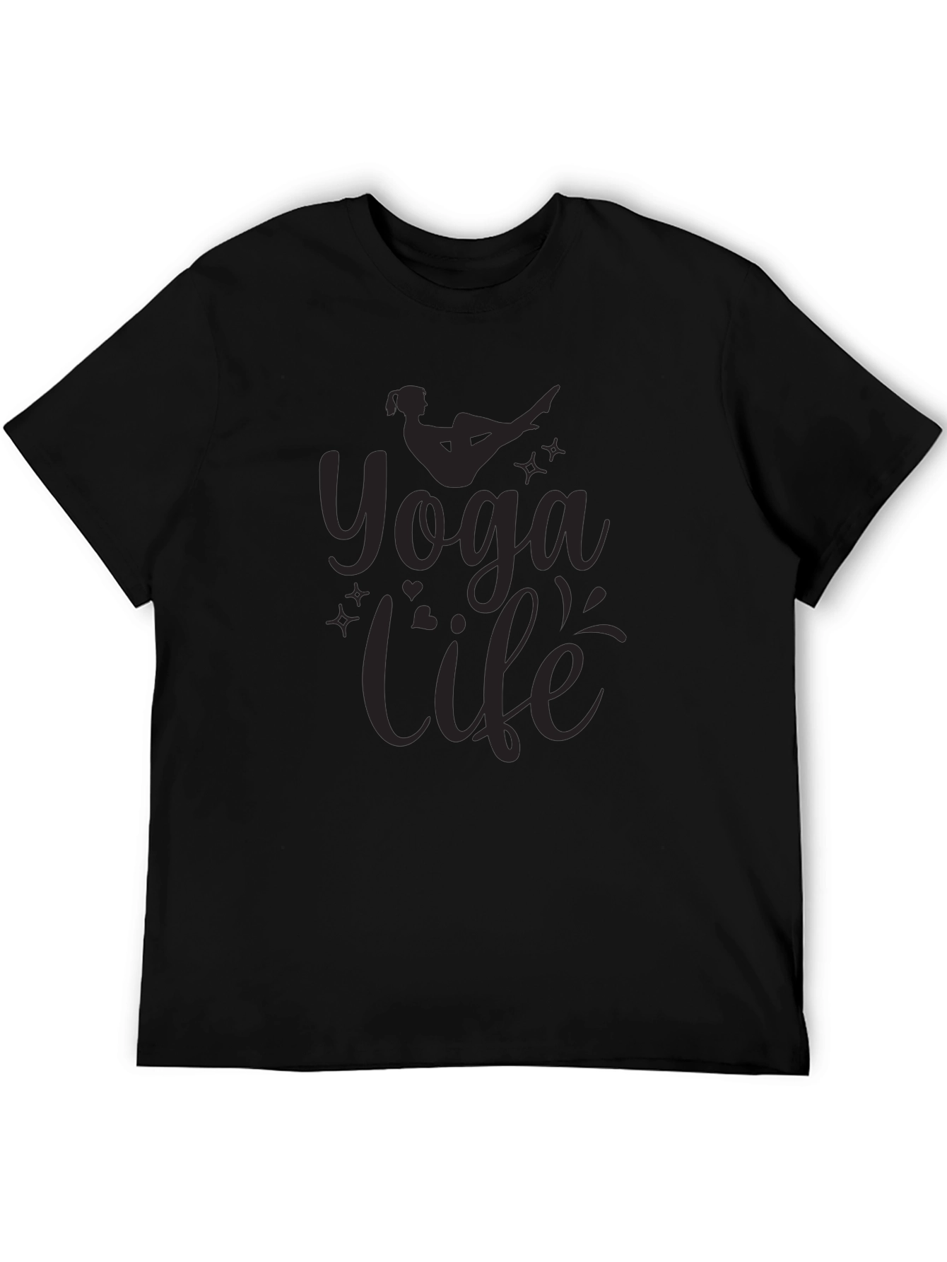Yoga Life Black Graphic Tee