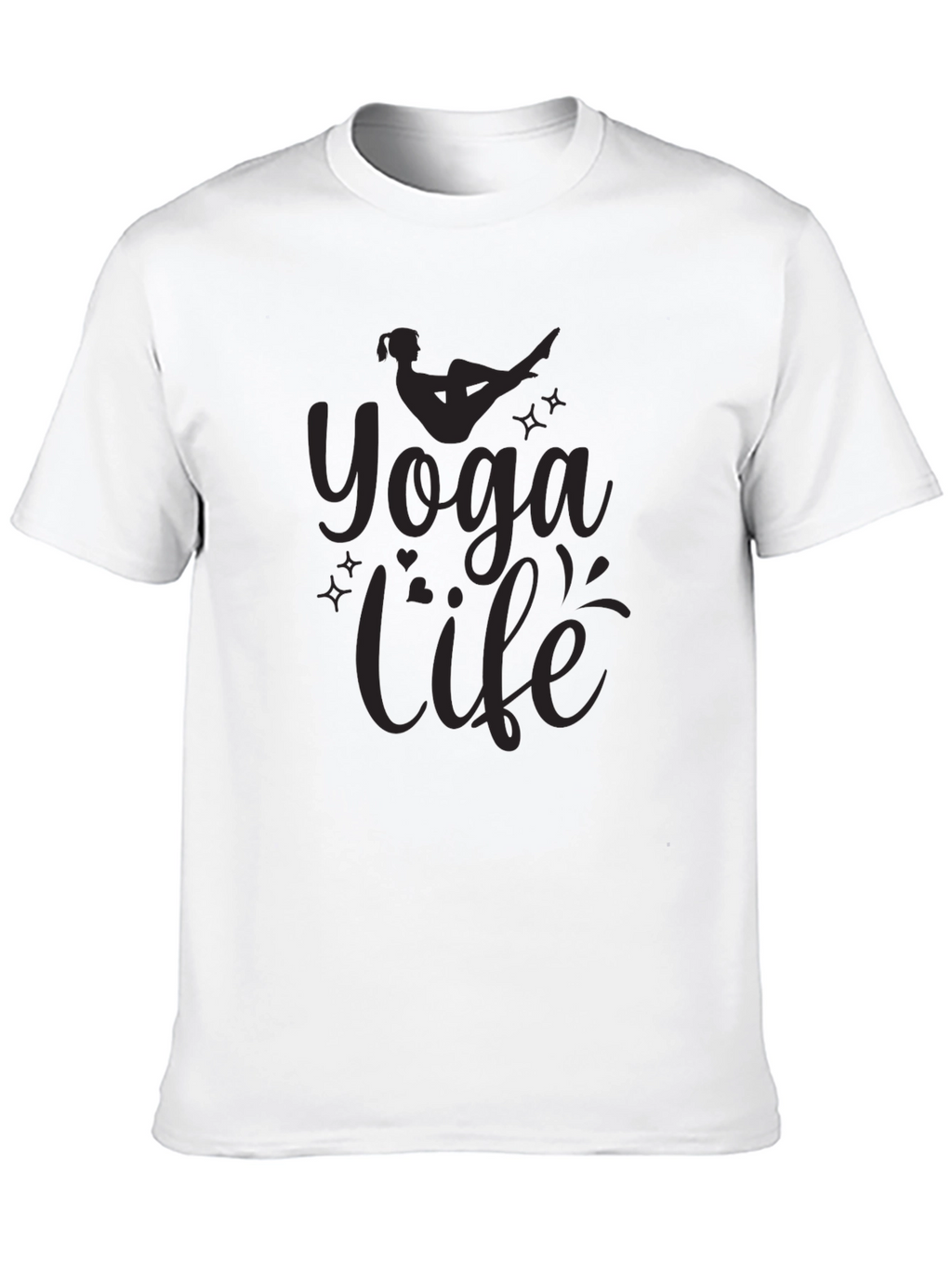 Yoga Life Black Graphic Tee