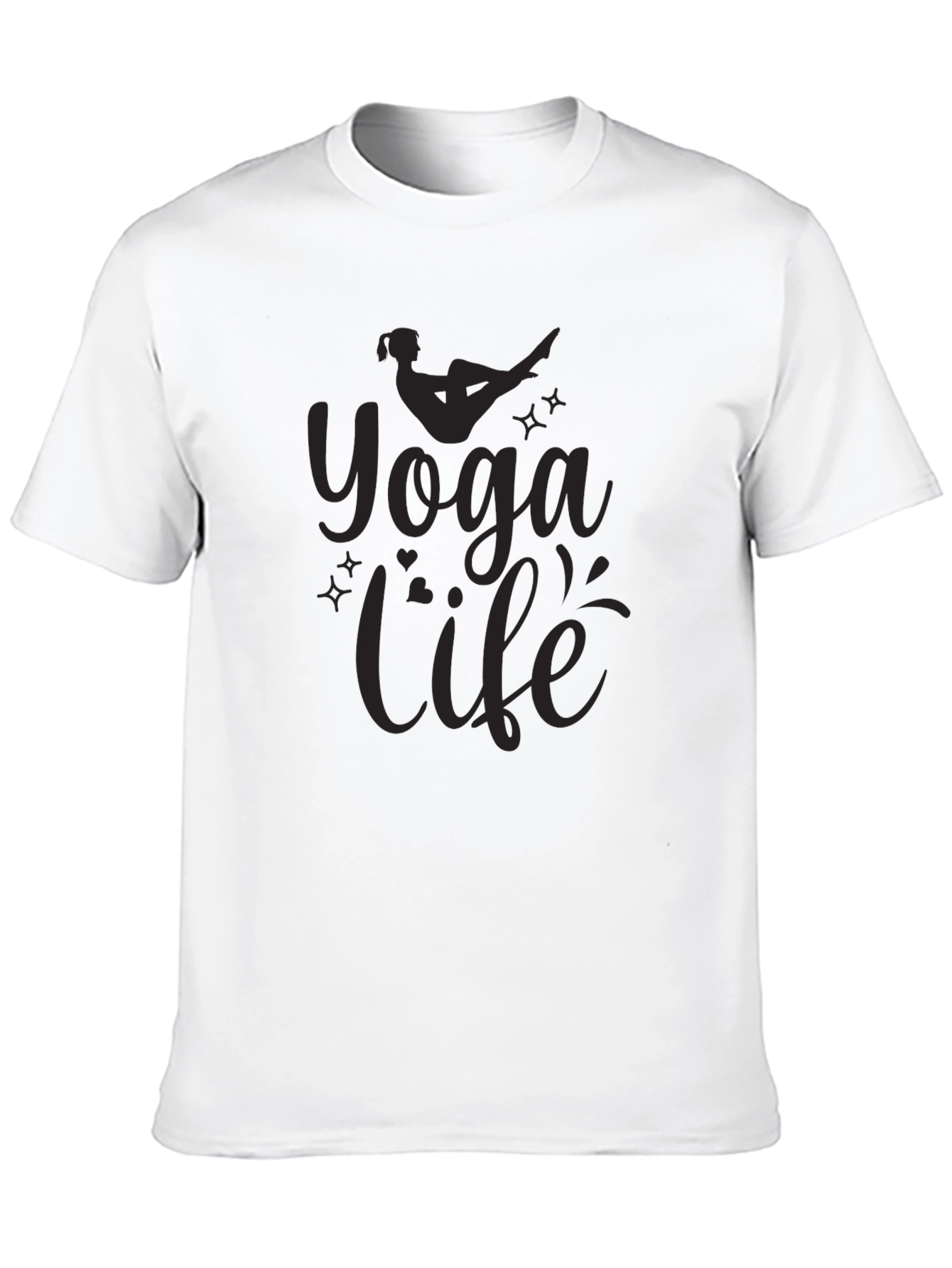 Yoga Life Black Graphic Tee